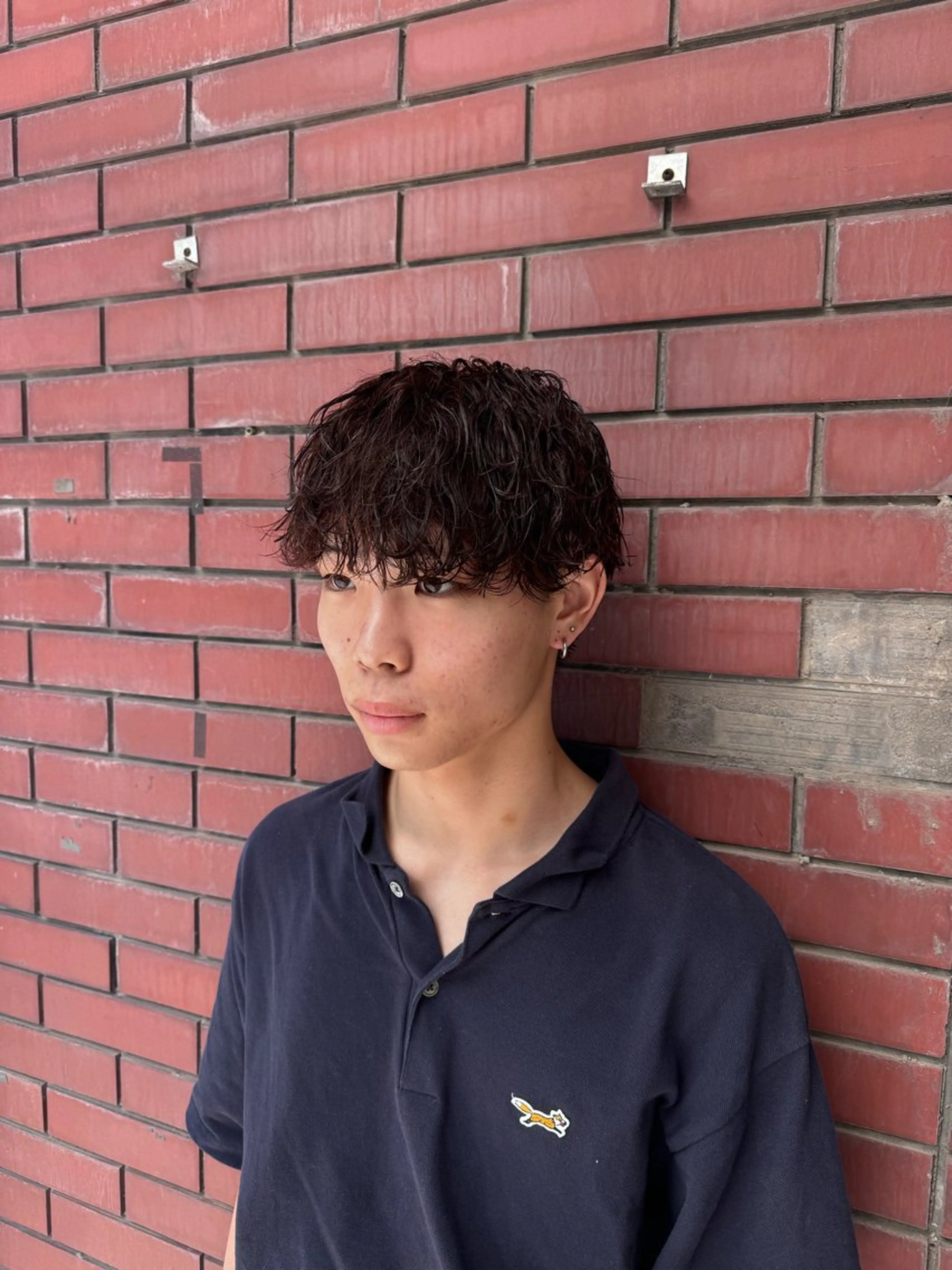 パーマ メンズ メンズパーマ 波巻きパーマ 柏メンズカットパーマ NO.1タイチのヘアスタイル