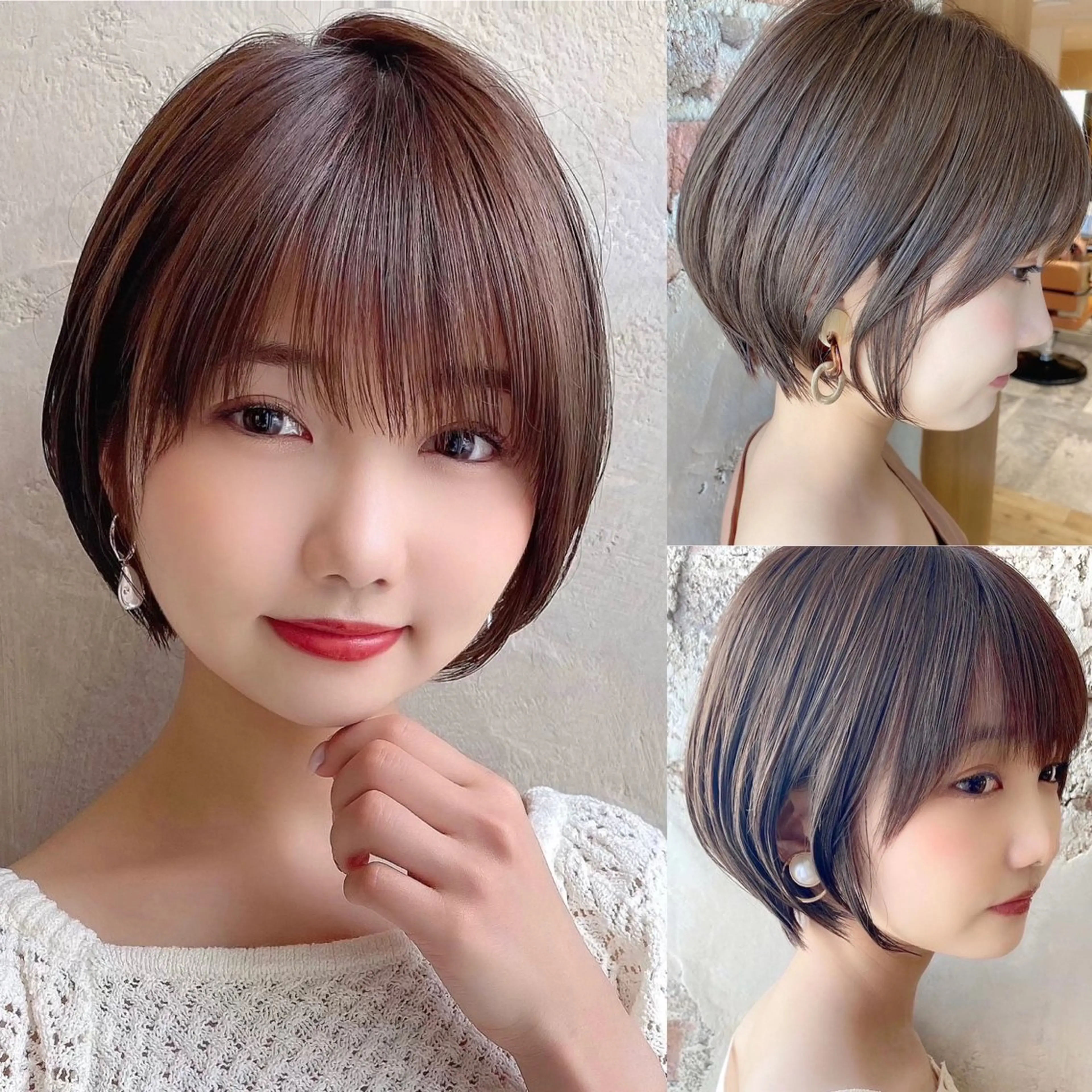 ショート カラー カット ヘアカラー トリートメント 💍新宿ショート 💍岩田莉奈のヘアスタイル