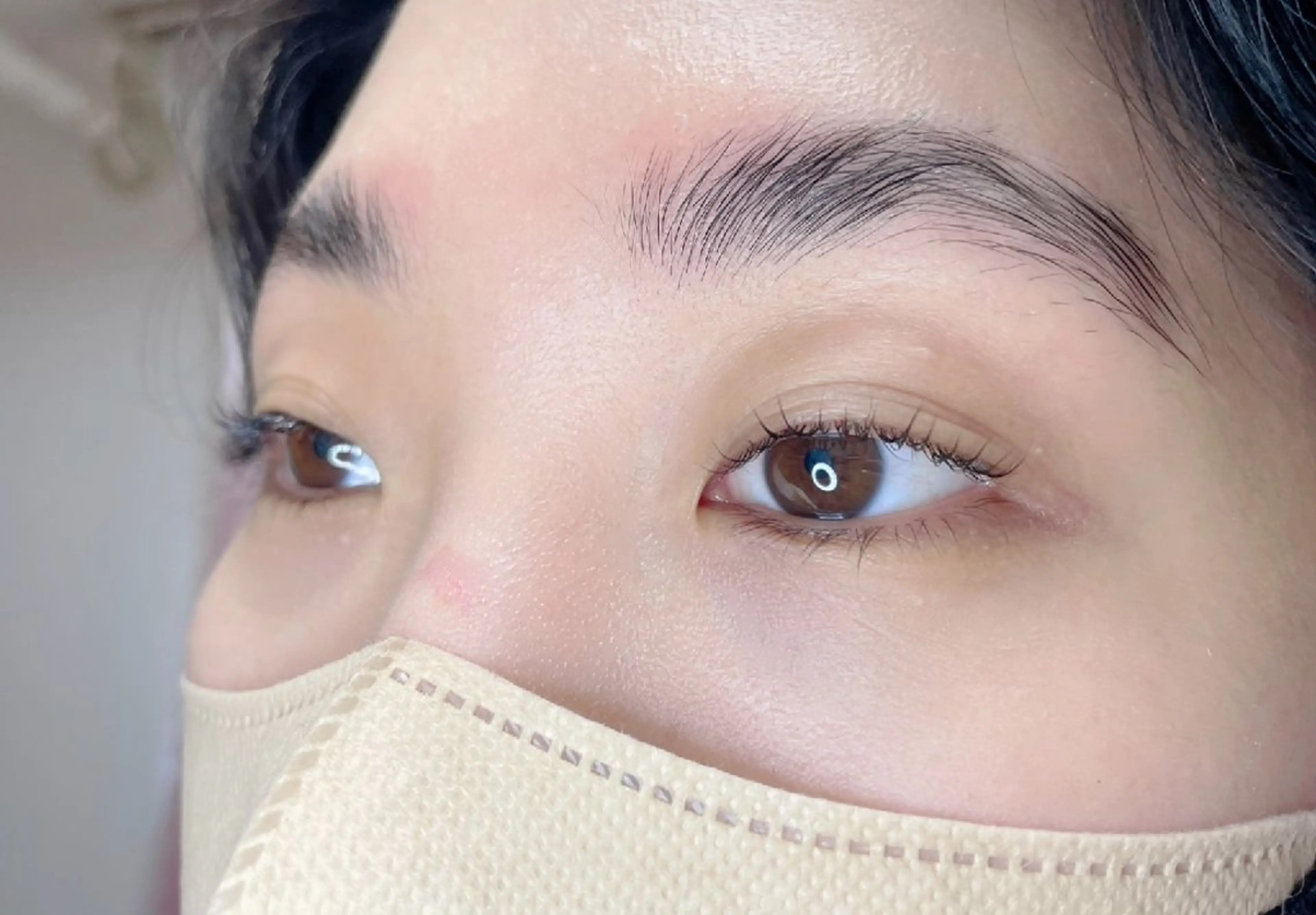 マツエク・マツパ パリジェンヌラッシュリフト まつげパーマ 一重×まつ毛パーマ マツパ 吉岡 ゆうなのマツエク・マツパデザイン