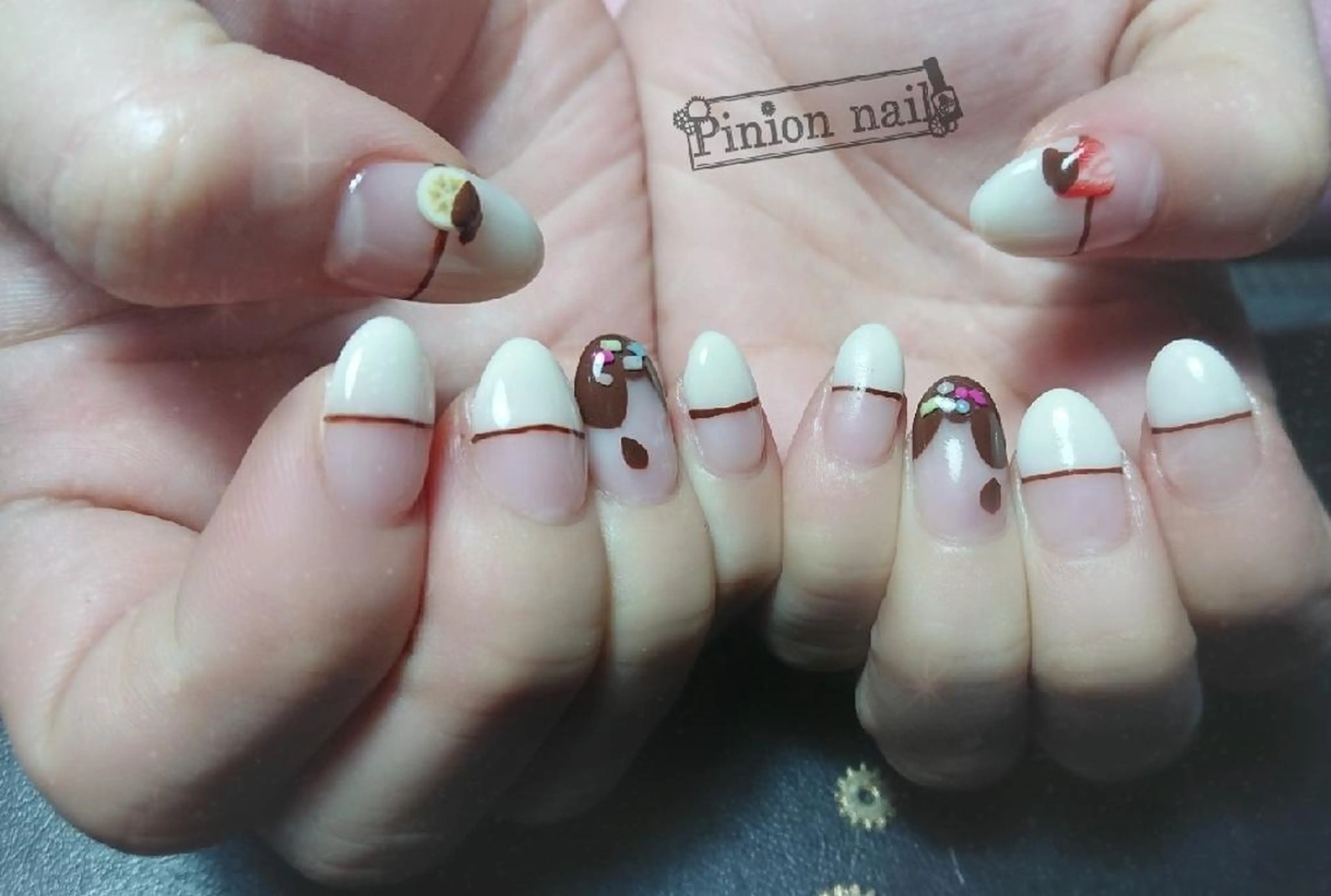 ネイル フレンチネイル ホワイト 【推し活応援サロン】 Mea nuiのネイルデザイン