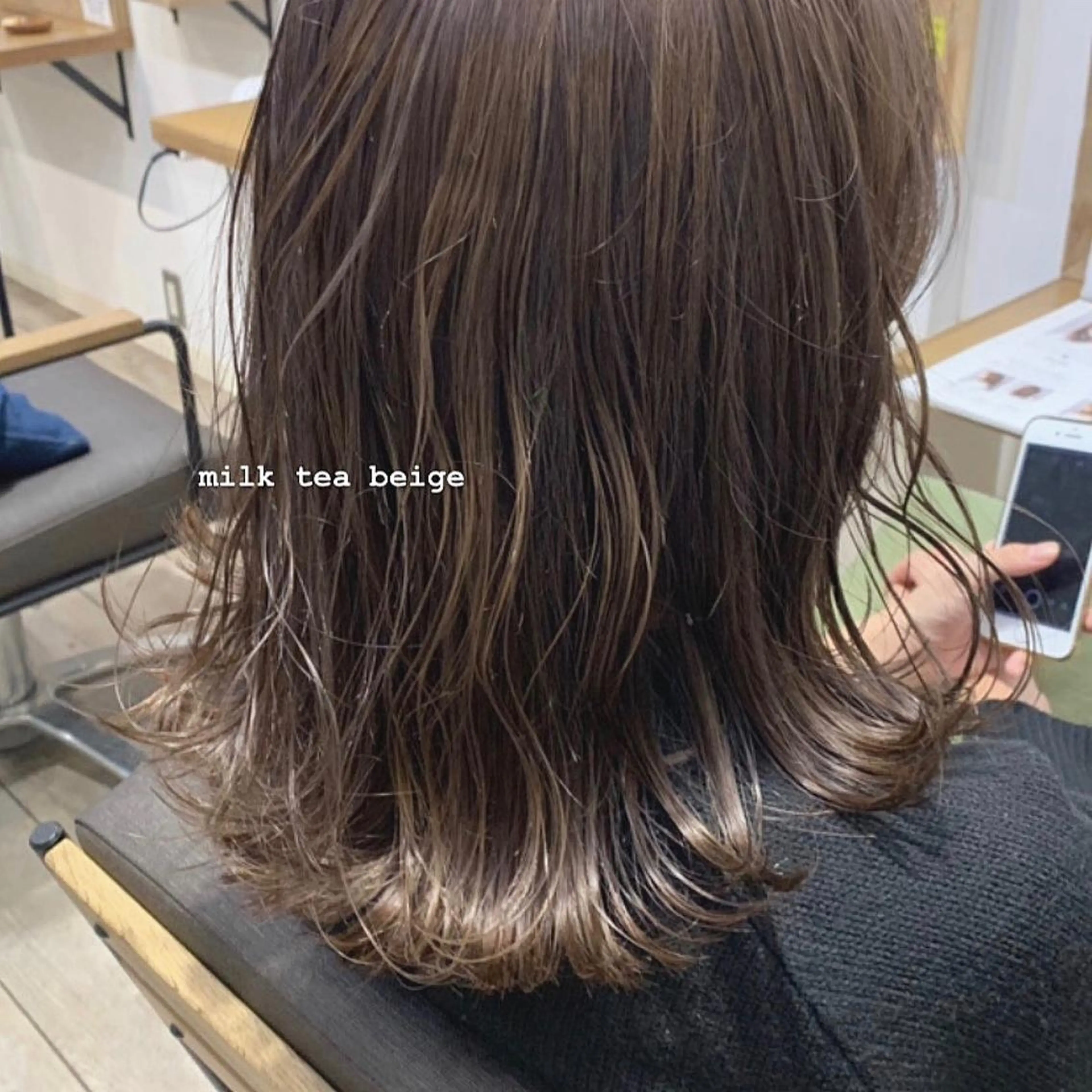 セミロング ハイライト ハイレート🤍🫧 池田のヘアスタイル