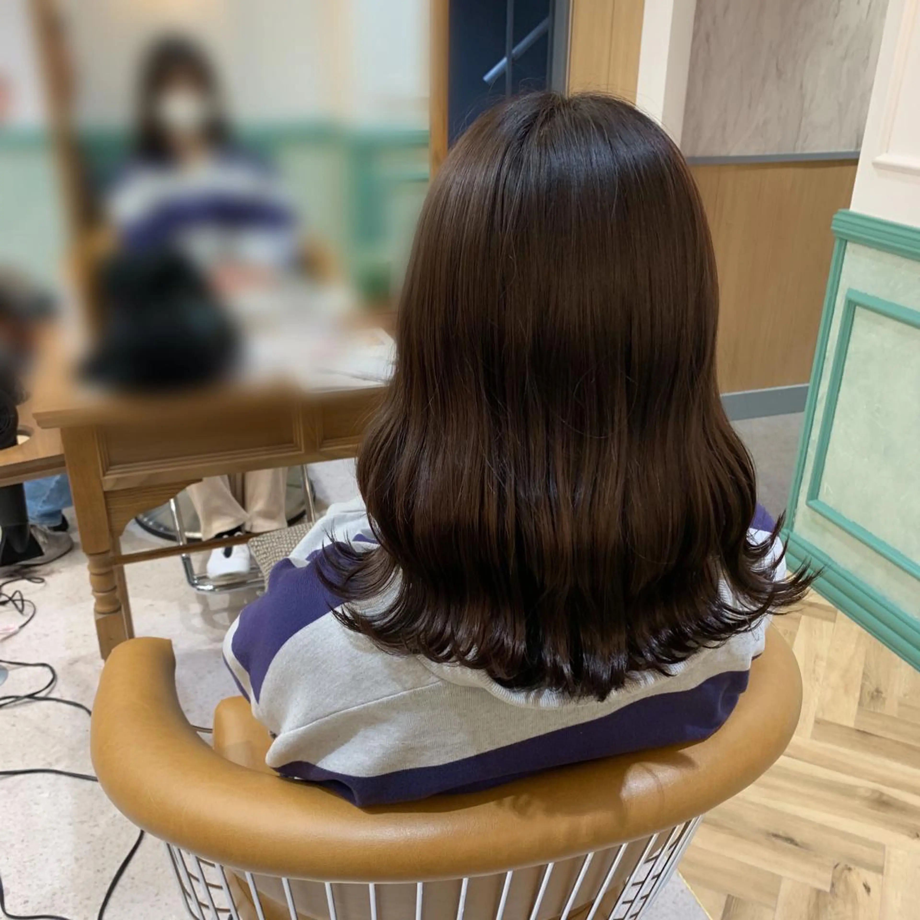 セミロング カラー 🩶sayumi🩶 ボブ/美髪矯正/柏のヘアスタイル