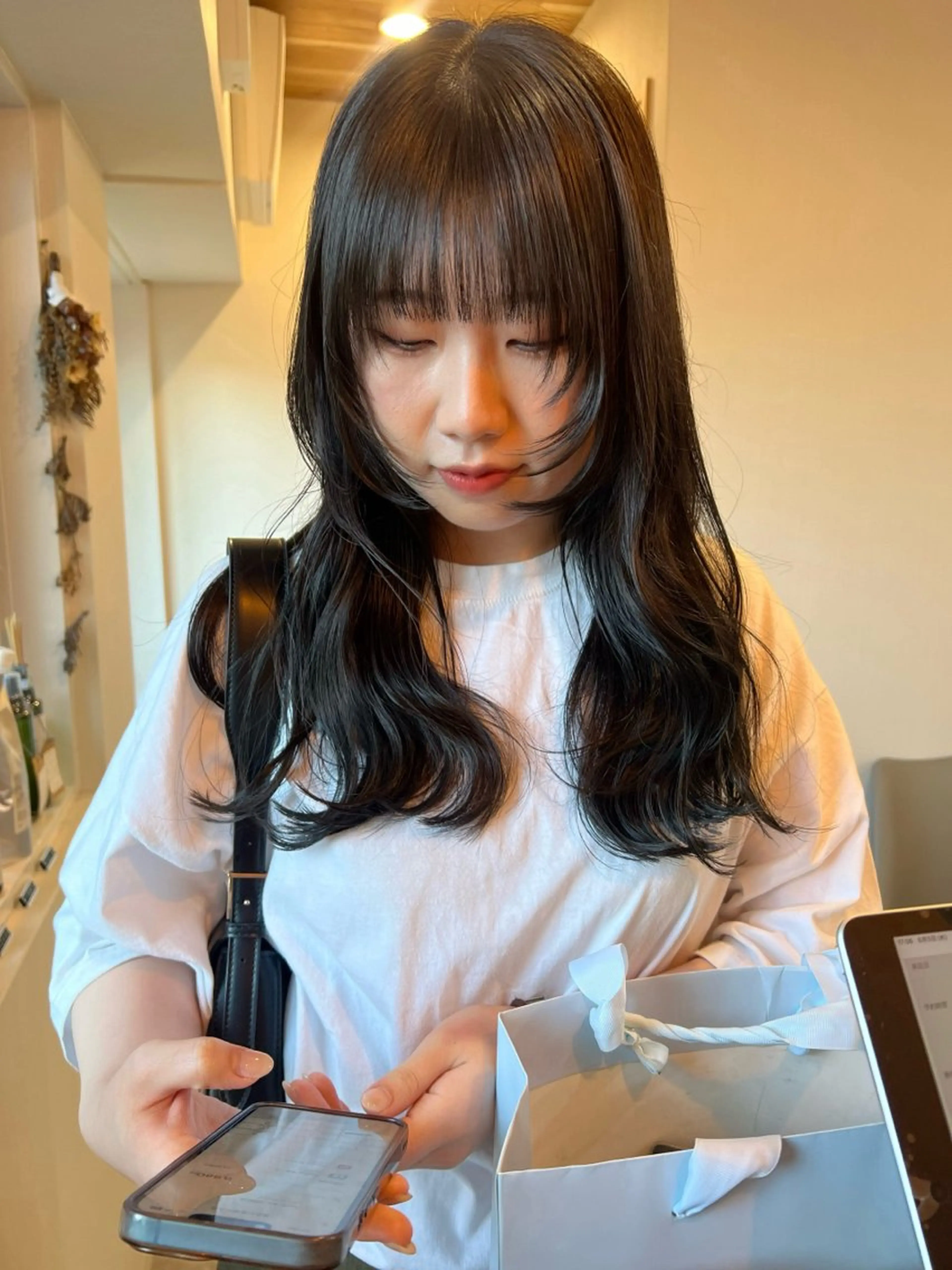 ロング カラー カット ヘアカラー トリートメント トレンドと似合わせ/ マンツーマン/西上楓のヘアスタイル