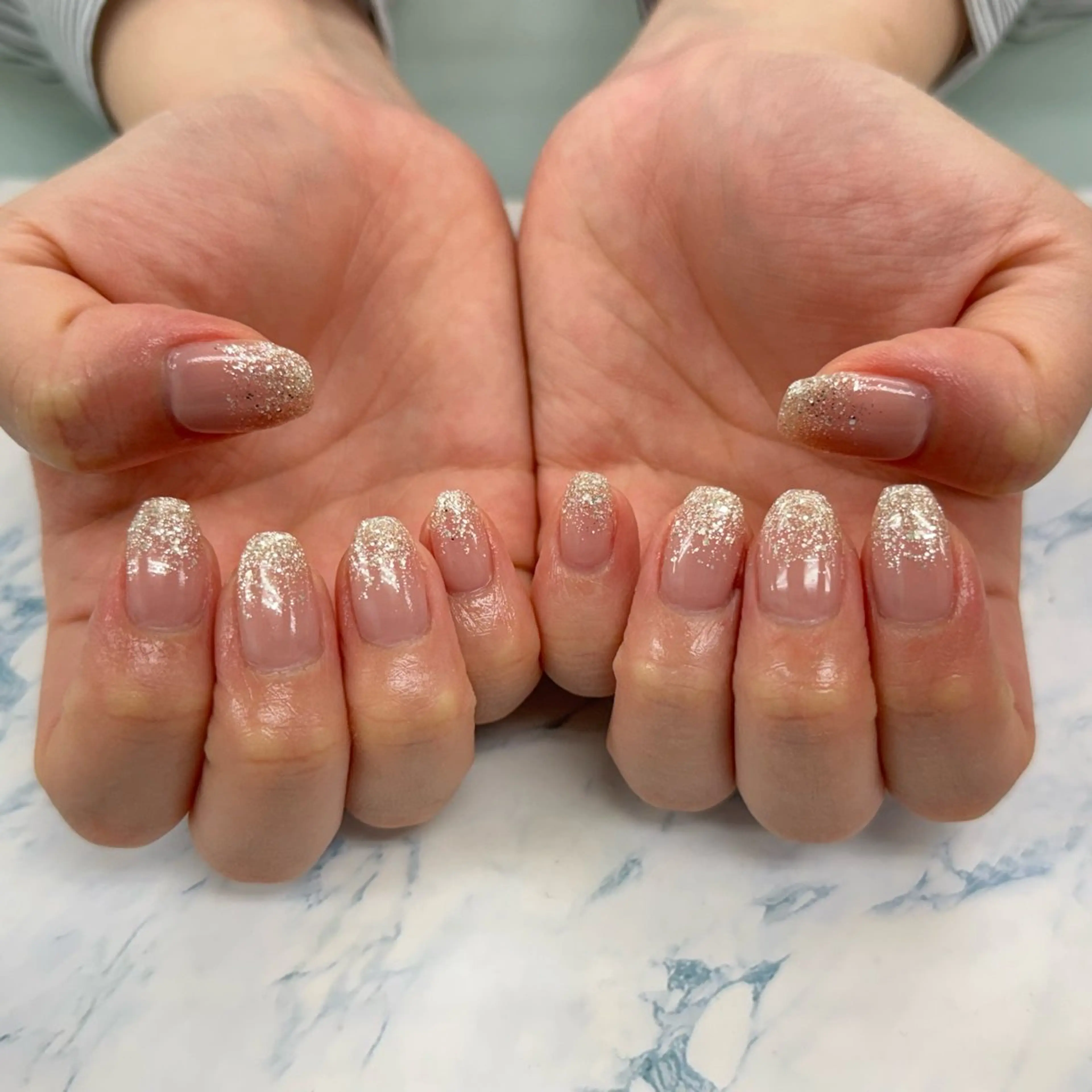 ネイル キラキラネイル ラメ(グリッター) Rich to 勝川店所属・Rich to 宮里のネイルデザイン