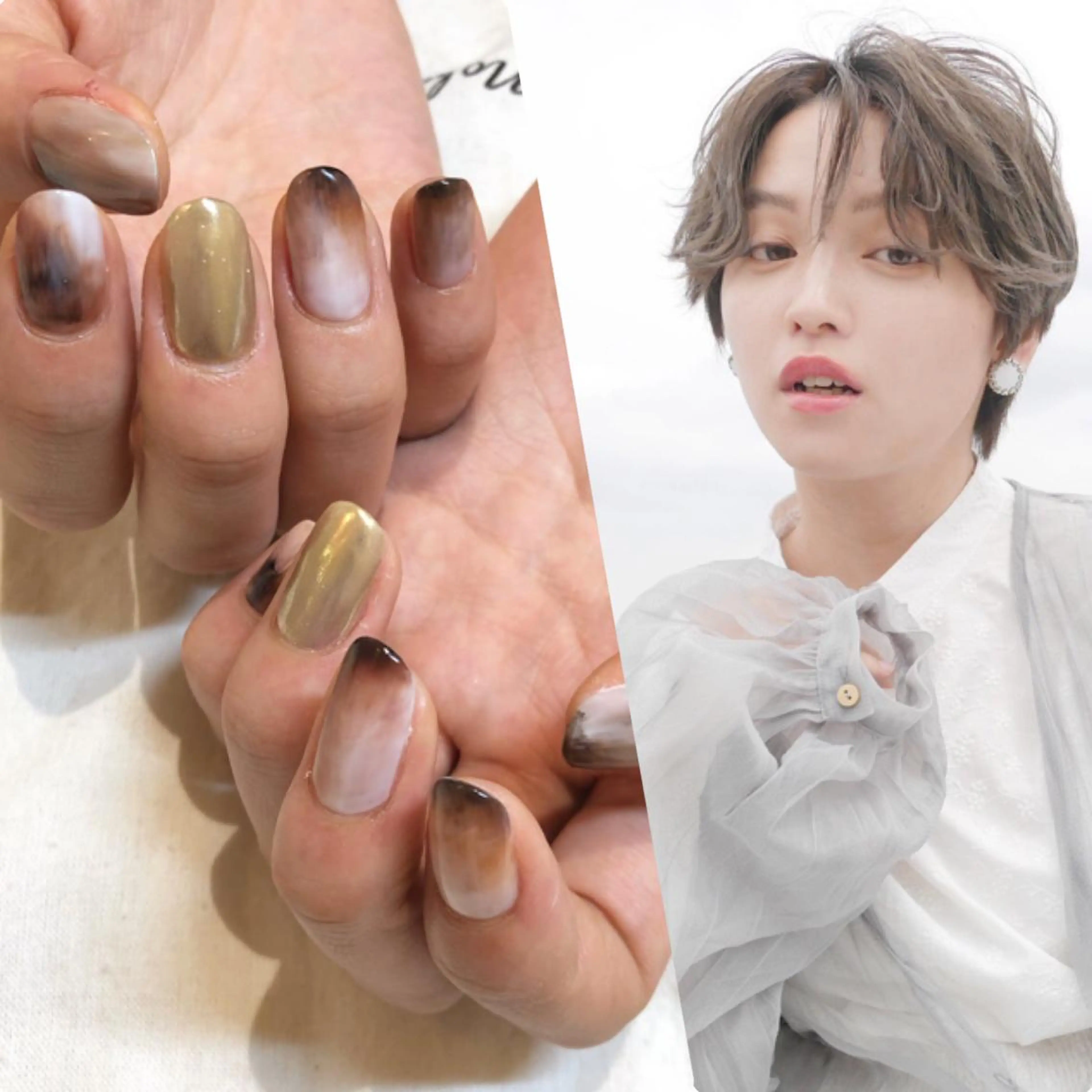 ショート カラー ネイル EARTH nanaのネイルデザイン