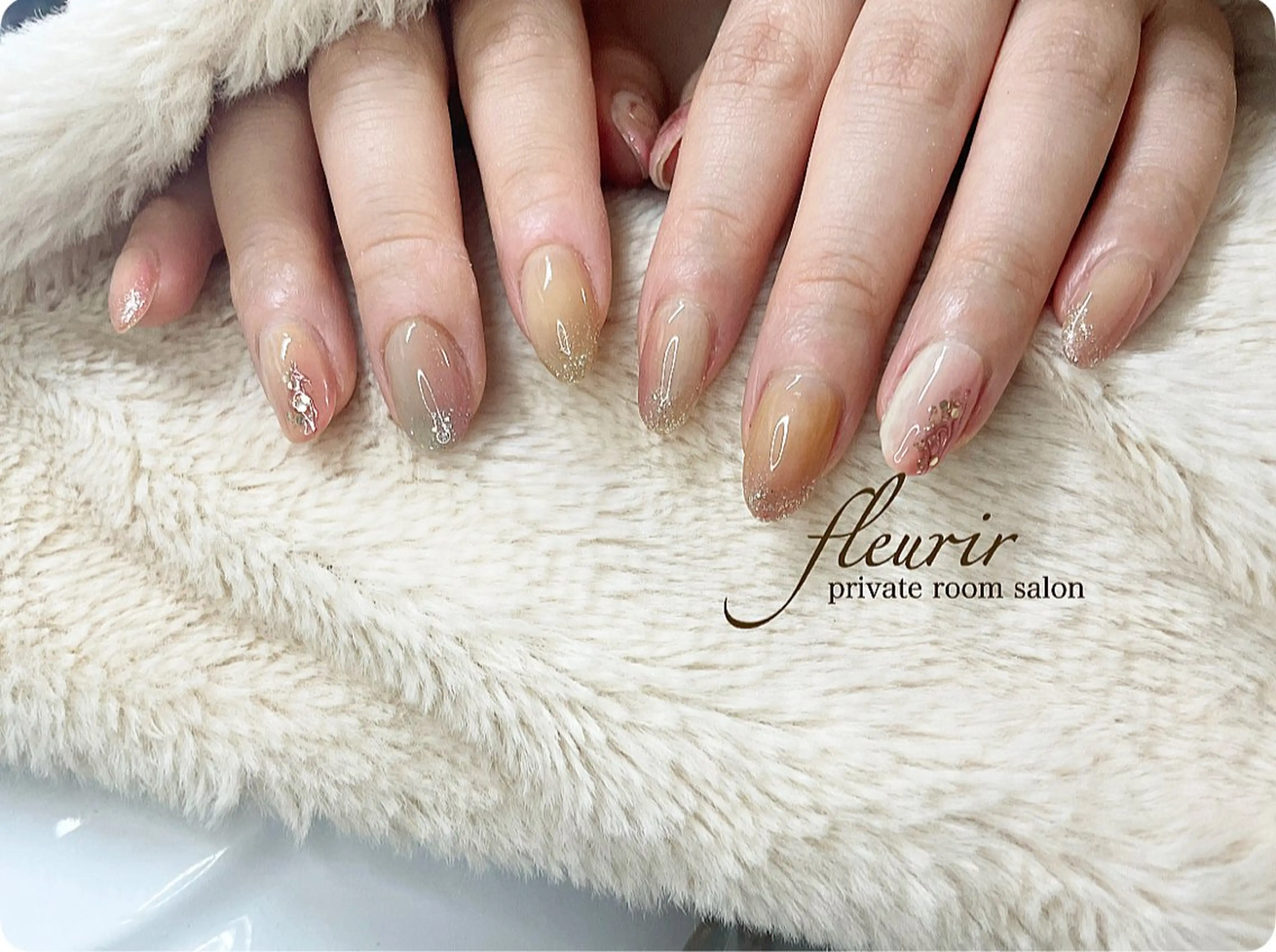 ネイル ラメ(グリッター) マグネットネイル オフィスネイル フルリール 【プライベートサロンのネイルデザイン