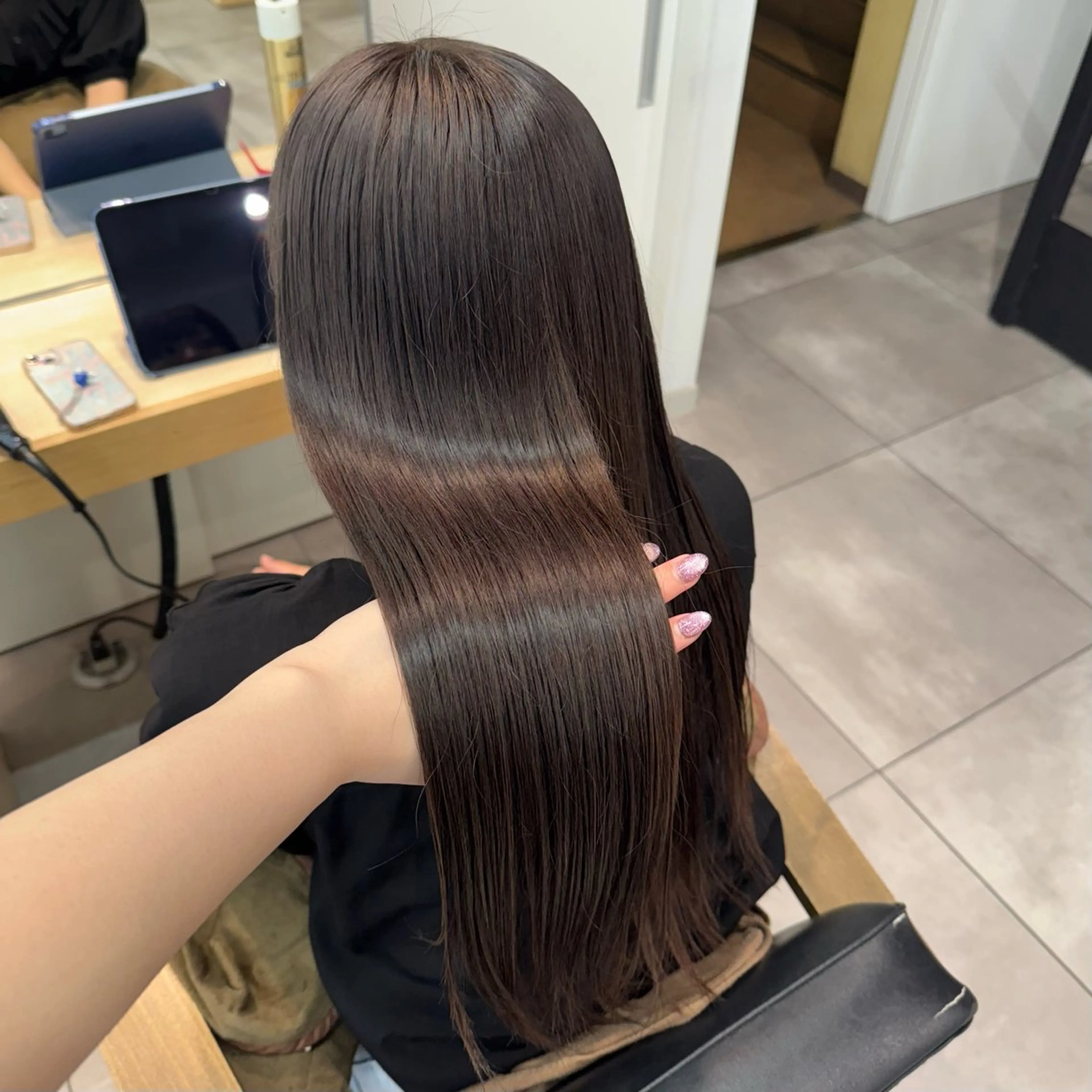 カラー ヘアカラー 韓国ヘア AINA🐱のヘアスタイル