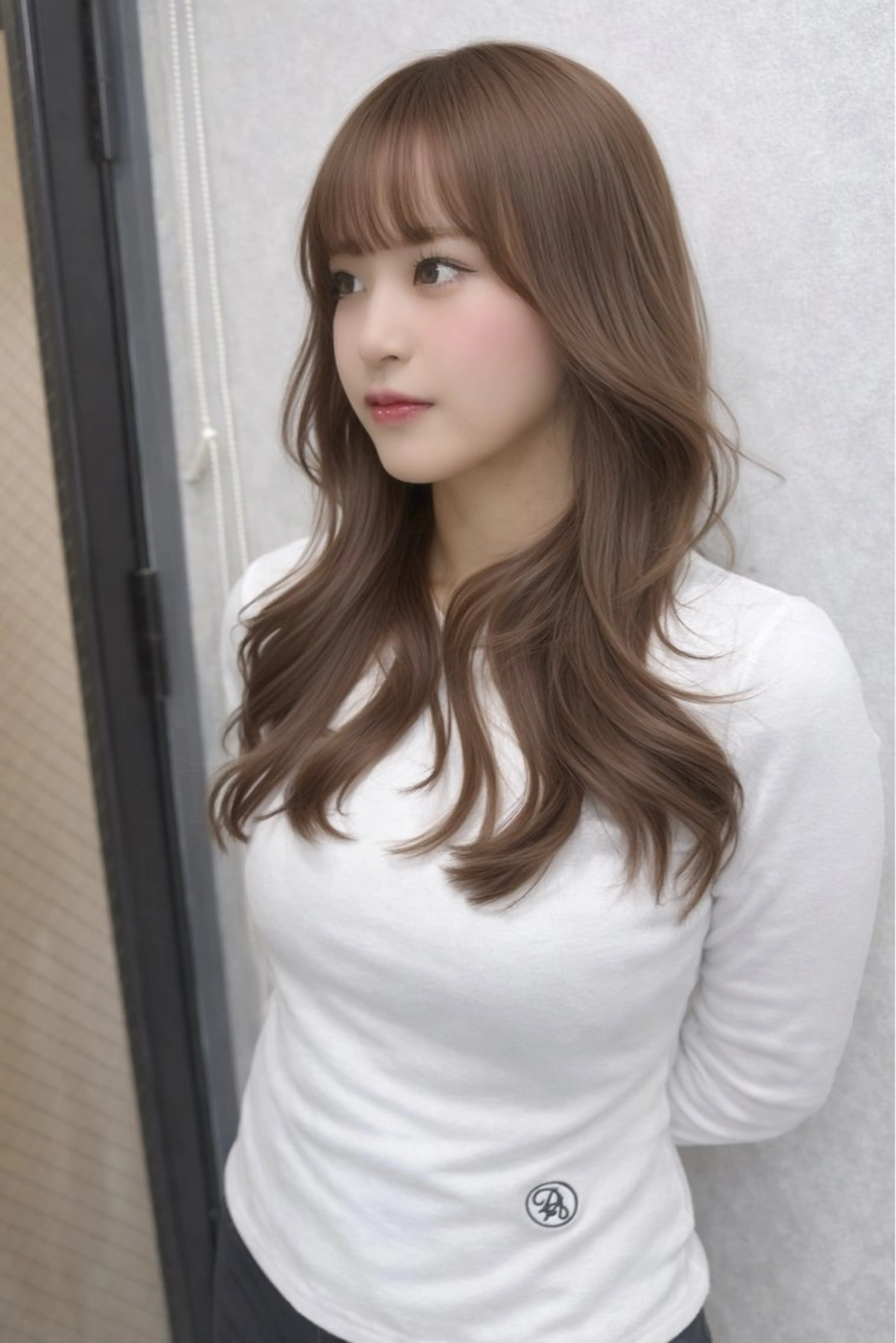 ロング カラー ブリーチ ダブルカラー ブリーチなしカラー カット ヘアカラー AIRI layer cut hairのヘアスタイル