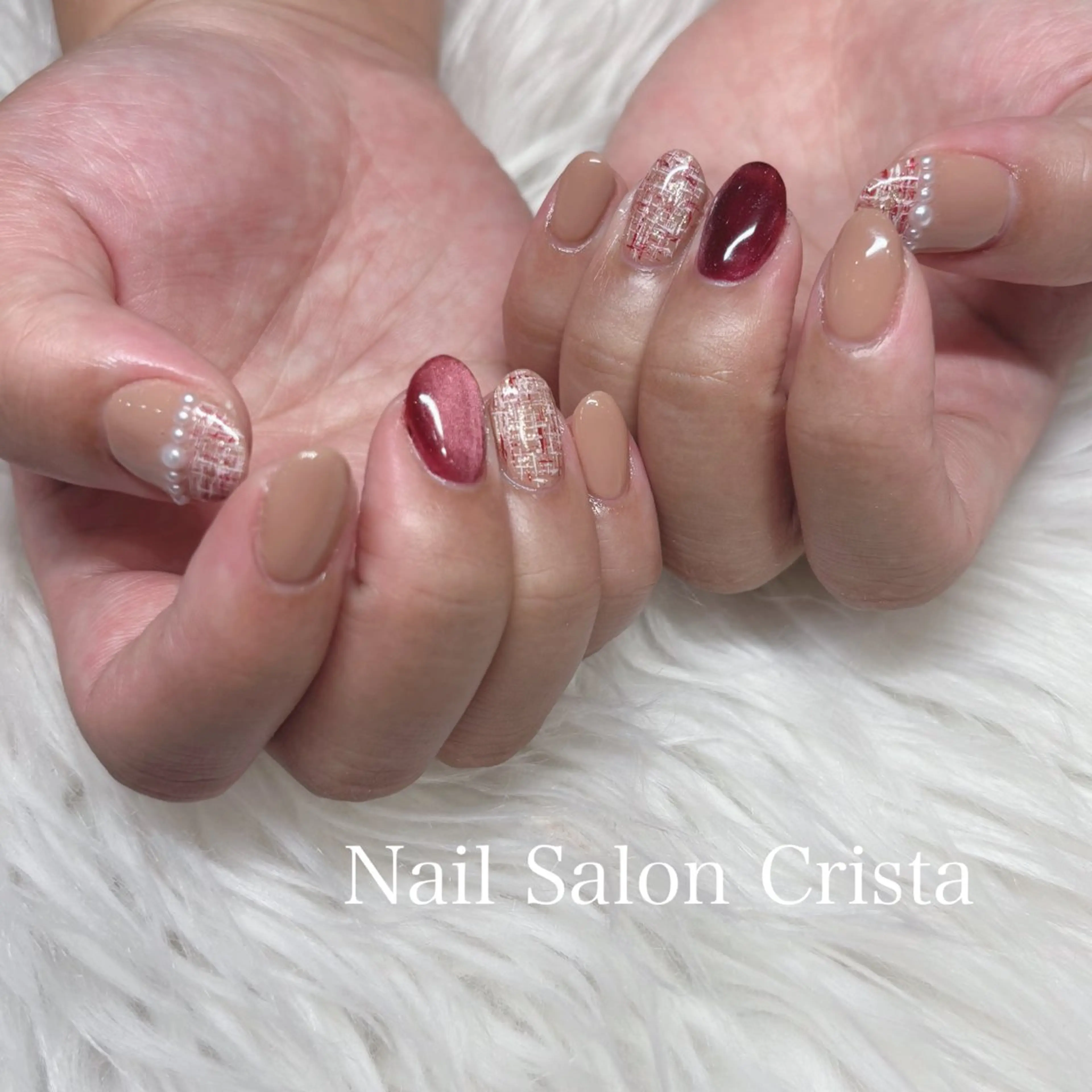 ネイル フットネイル ジェルネイル マグネットネイル オフィスネイル ワンカラーネイル NAILSALON CRISTA所属・🤍CRISTA yui🤍のネイルデザイン