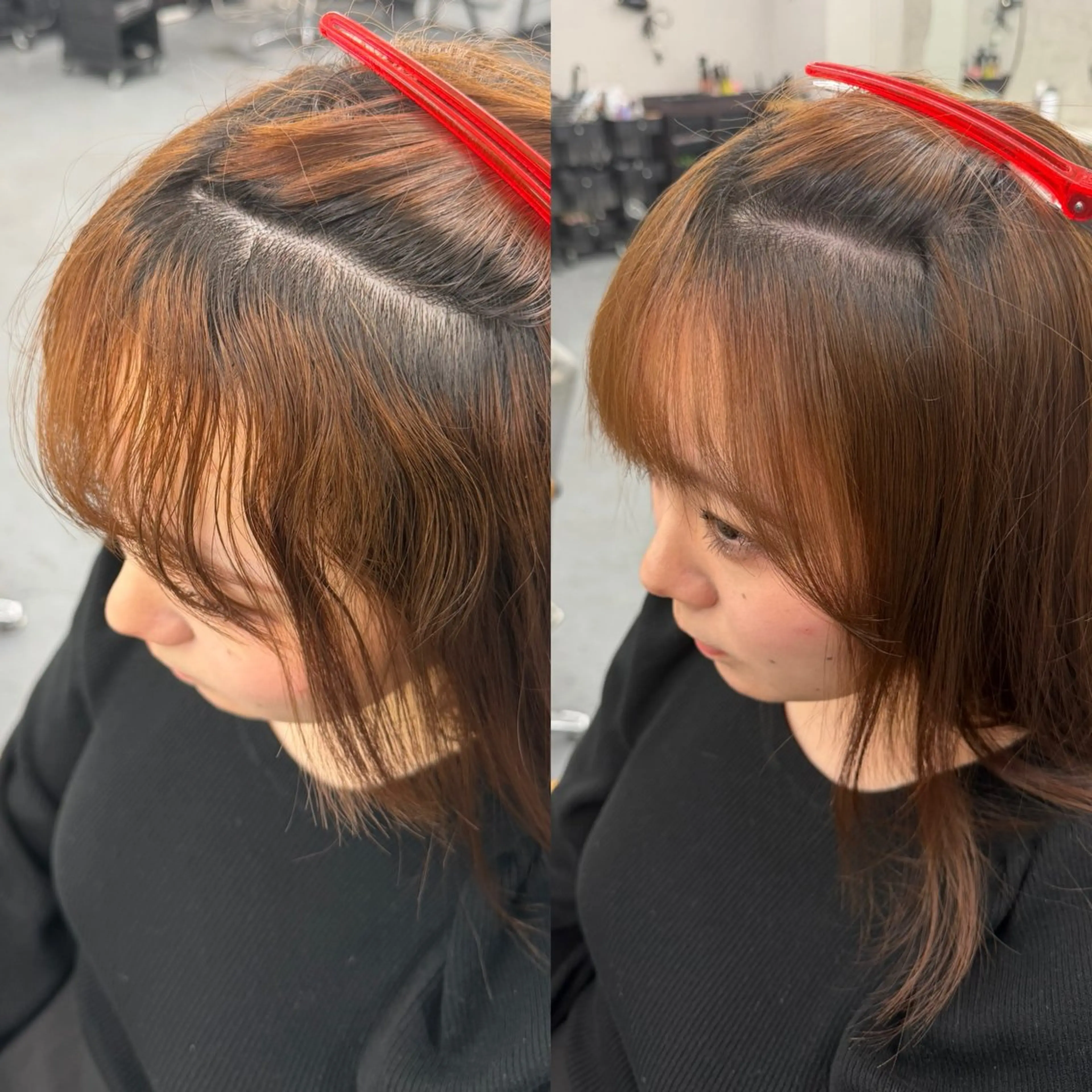 ミディアム 縮毛矯正 トリートメント 亀田 泰生のヘアスタイル