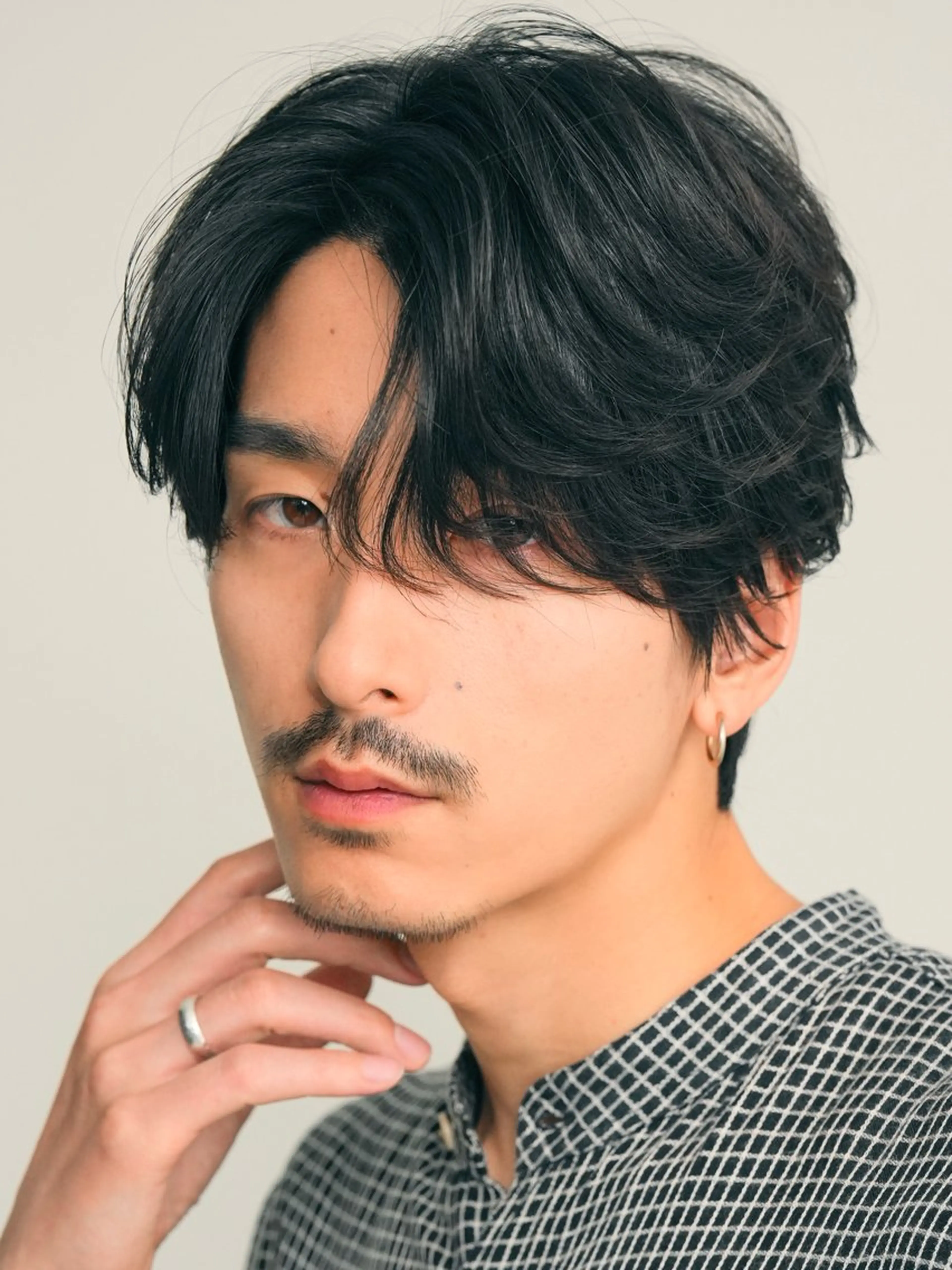 ミディアム パーマ メンズ 夏果⭐︎fifth 天神 海外風パーマのヘアスタイル