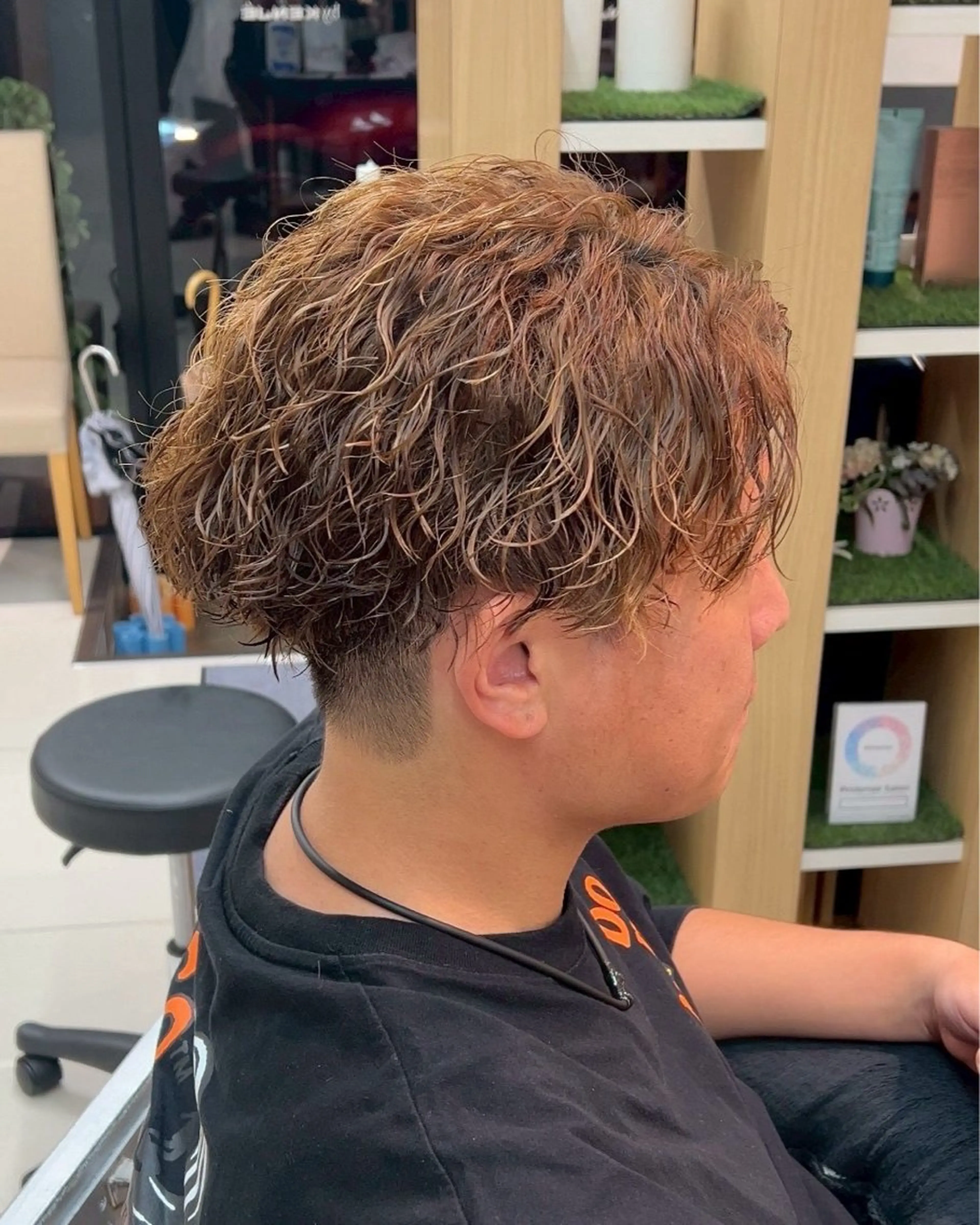 ショート パーマ メンズ カット パーマ パーマ/ハイトーン /吉田眞のヘアスタイル