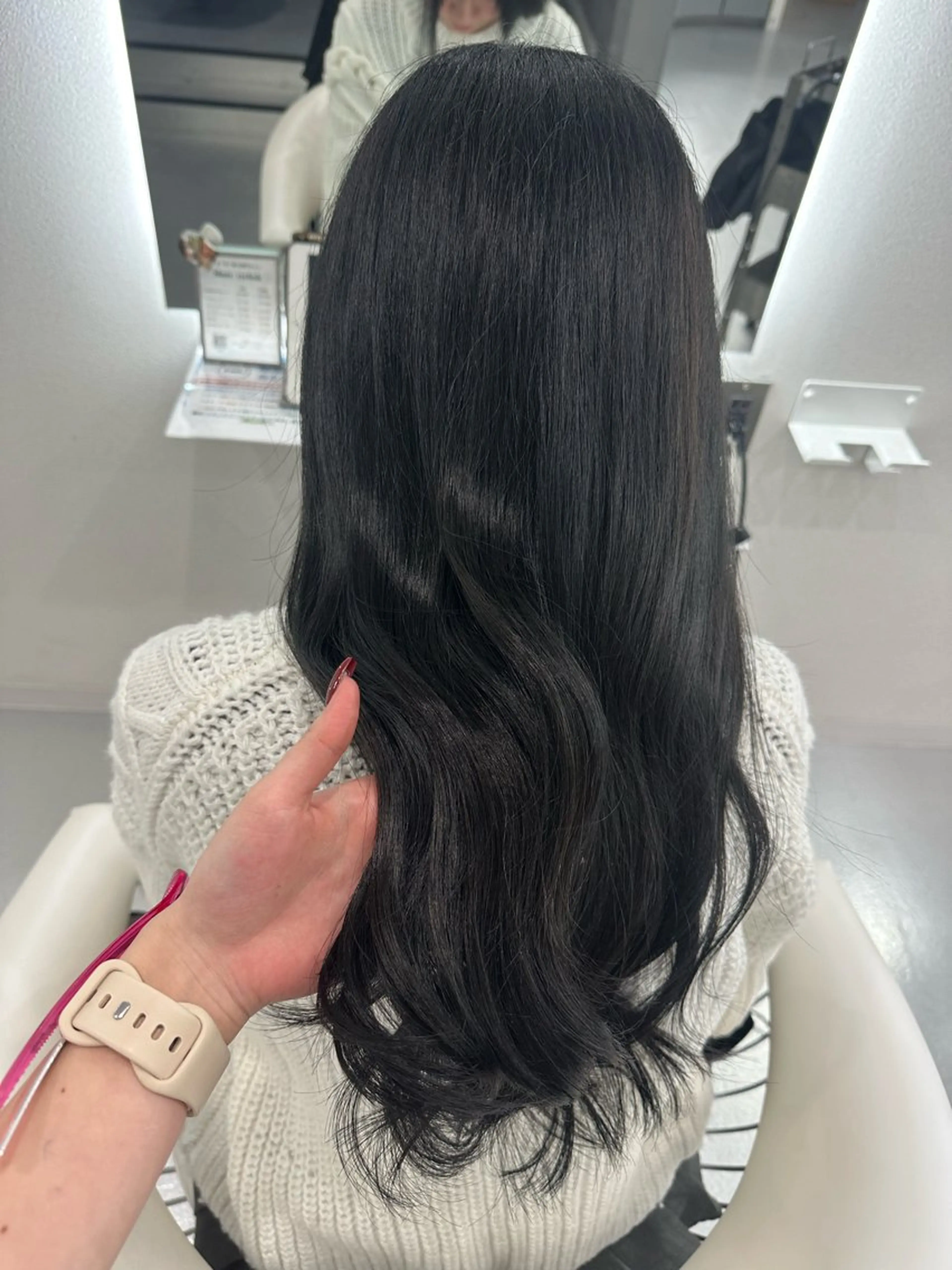 ロング カット ヘアカラー ならざきつぐみ /天王寺/ハイトーンのヘアスタイル