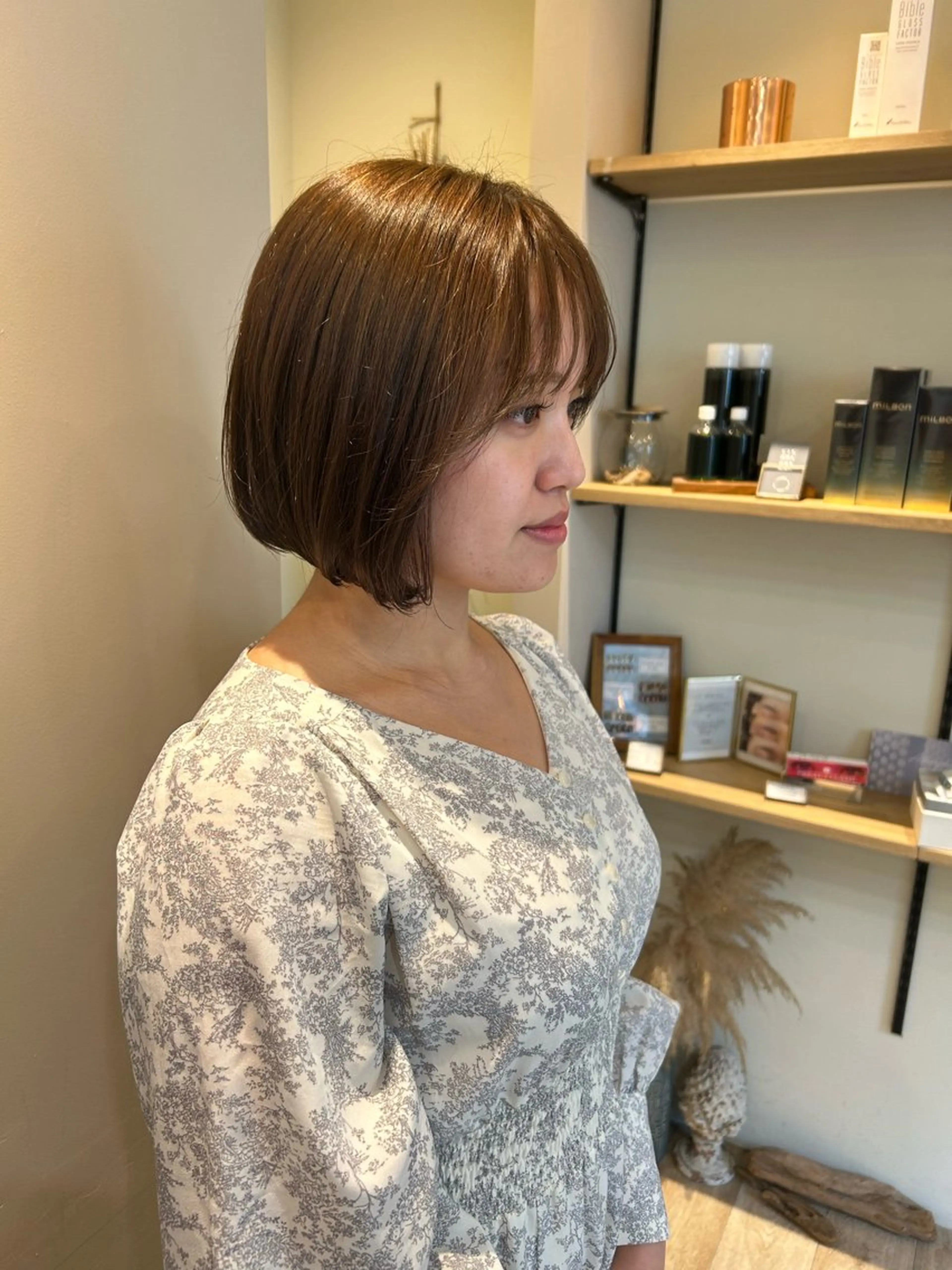 ミディアム カット ヘアカラー トリートメント ♥yelm ユウナ♥のヘアスタイル