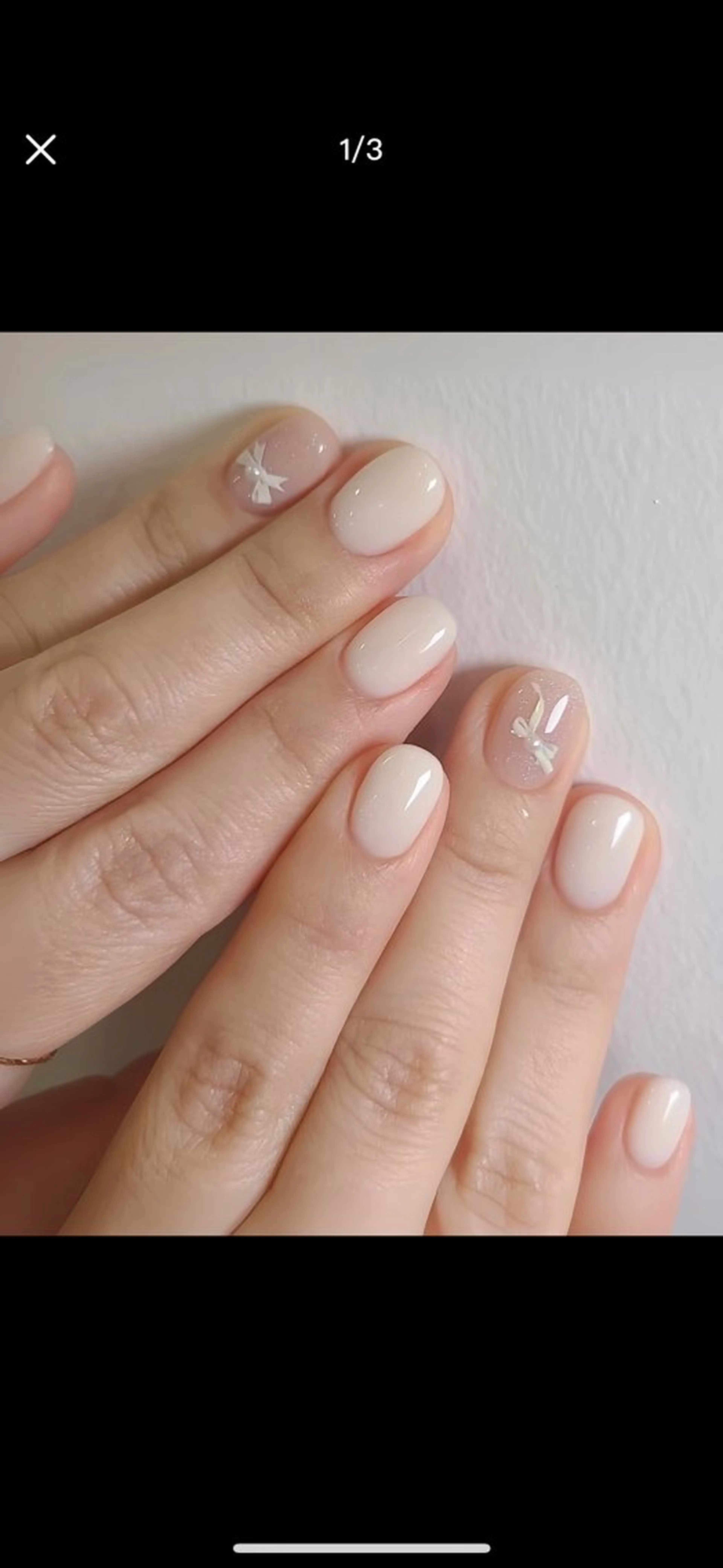 ネイル シンプルネイル ハンドネイル Vanilla ネイルサロン　西川口のネイルデザイン