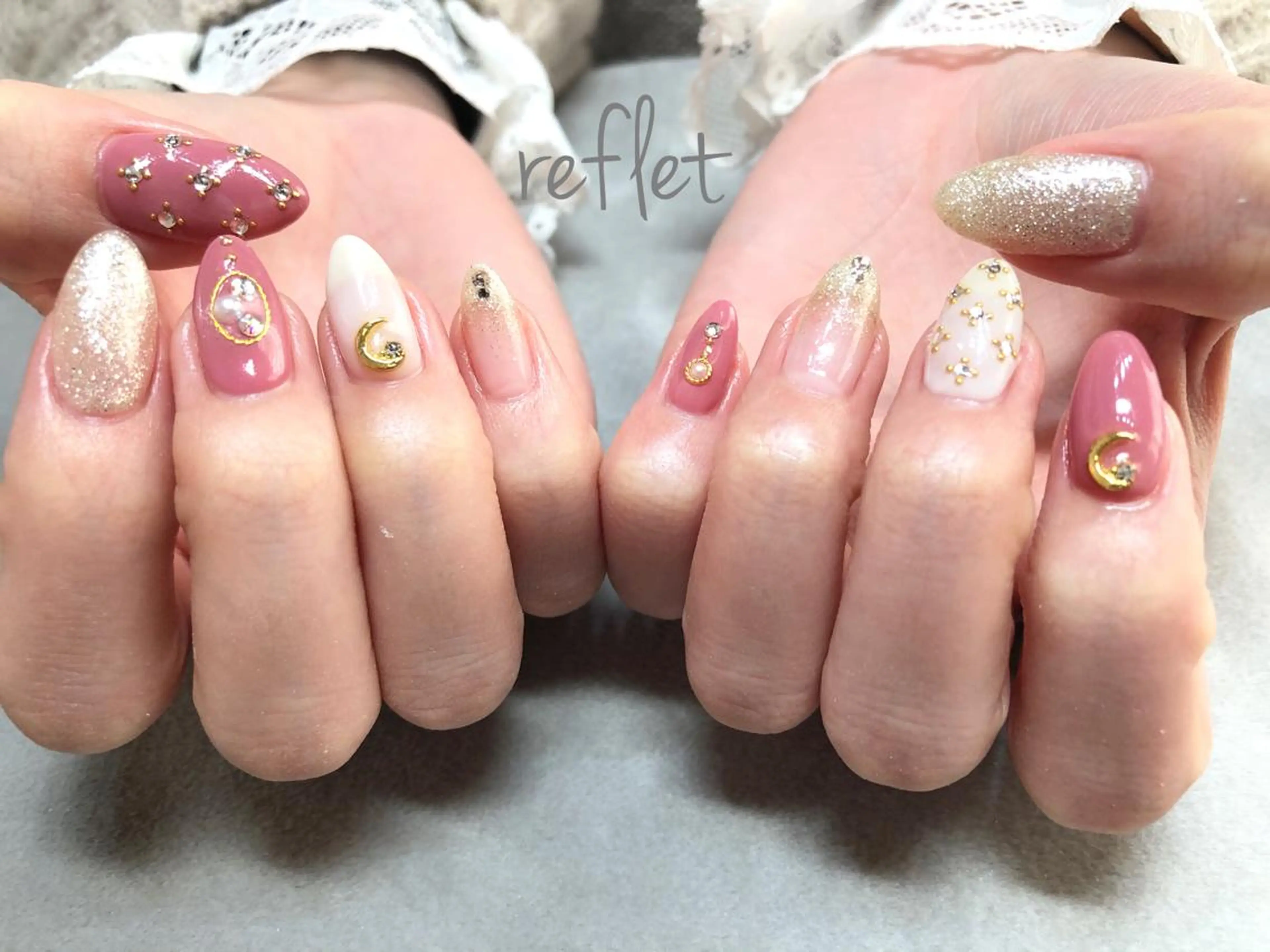 ネイル スカルプネイル ハンドネイル reflet nailのネイルデザイン