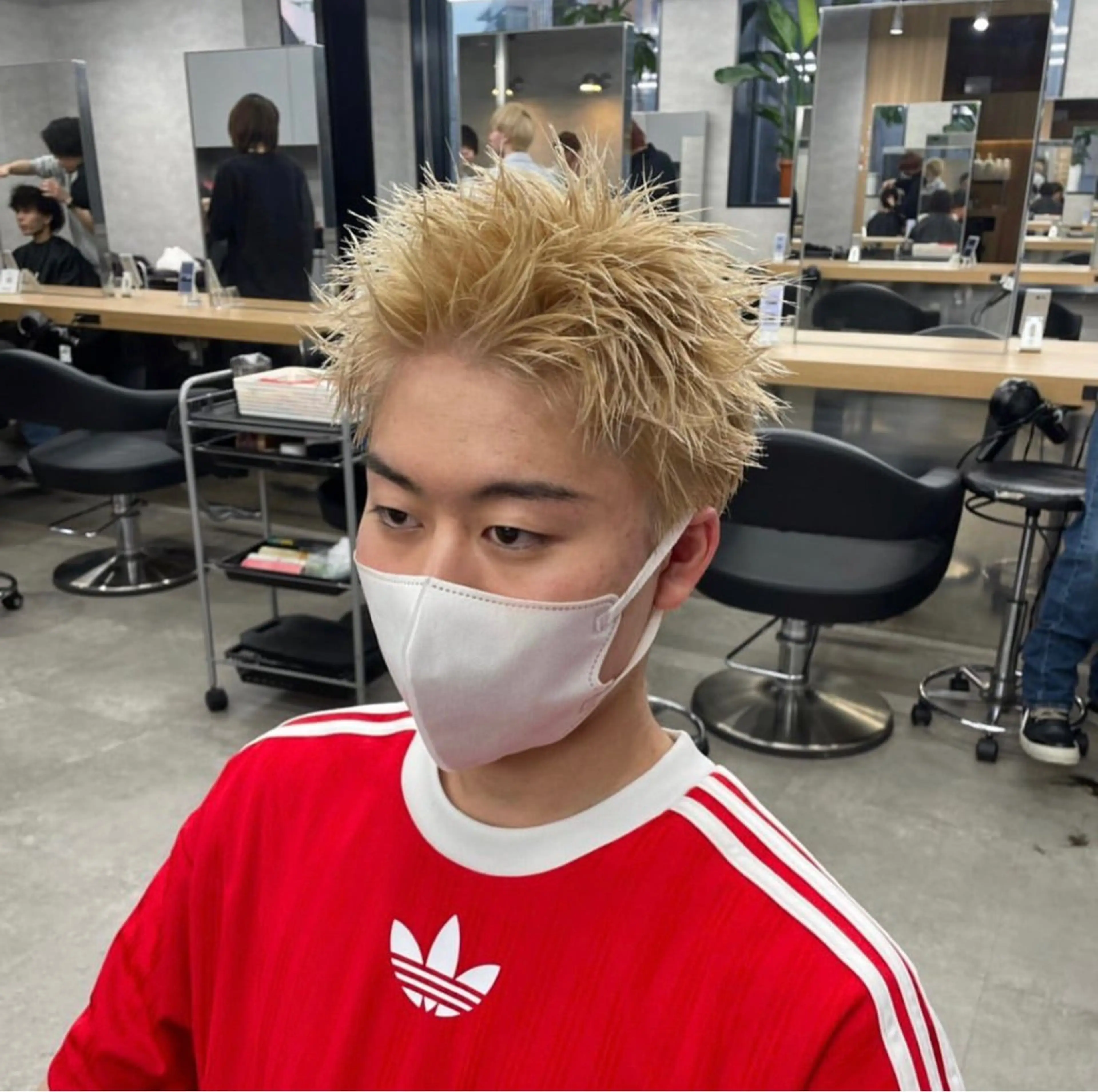 ショート カラー パーマ メンズ カット ヘッドスパ ヘアセット 🔥メンズ 特化🔥菊水皐暉🔥のヘアスタイル