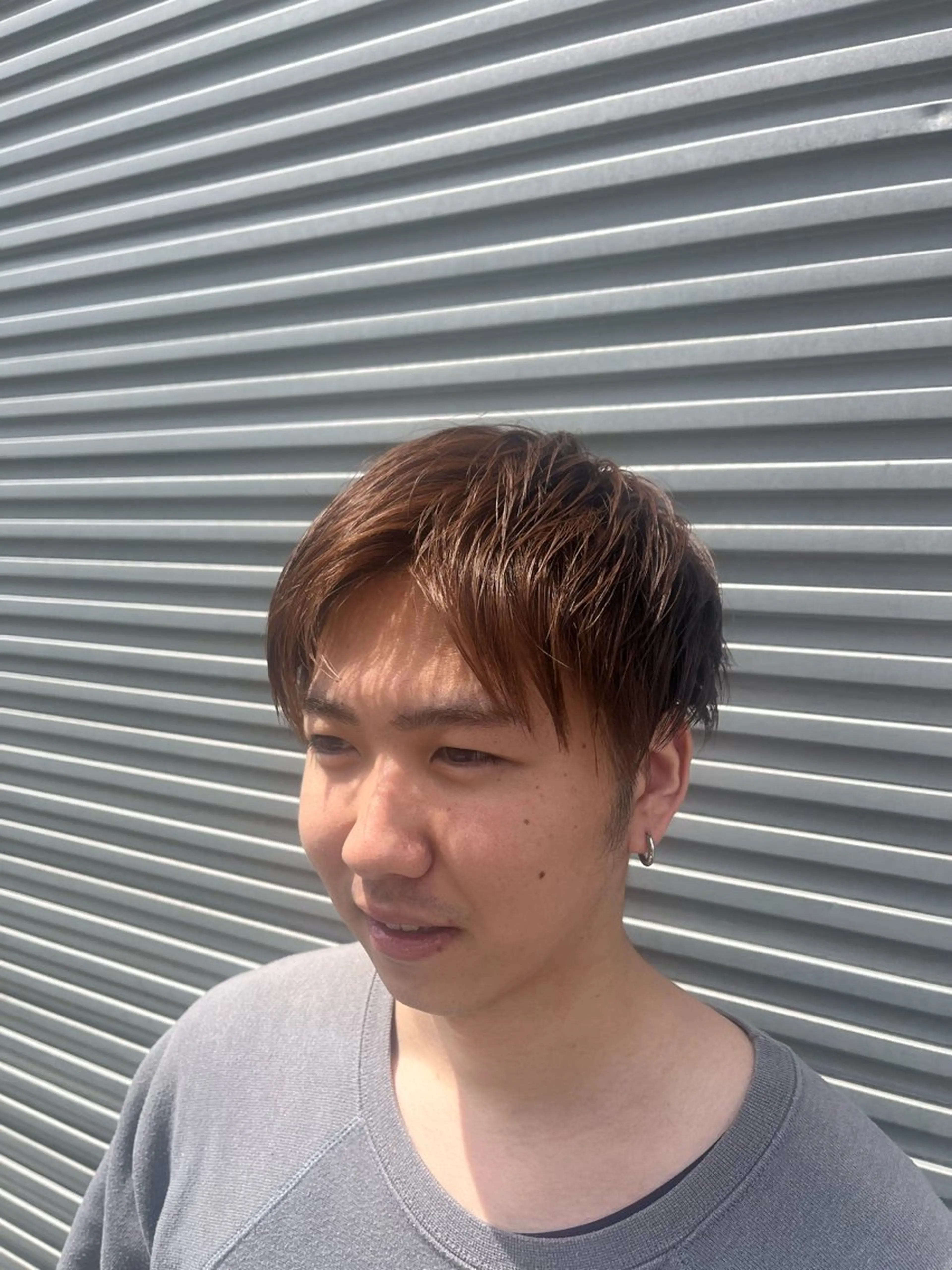 メンズ ベージュカラー⌇﻿ くびれヘア.𐙚心音のヘアスタイル