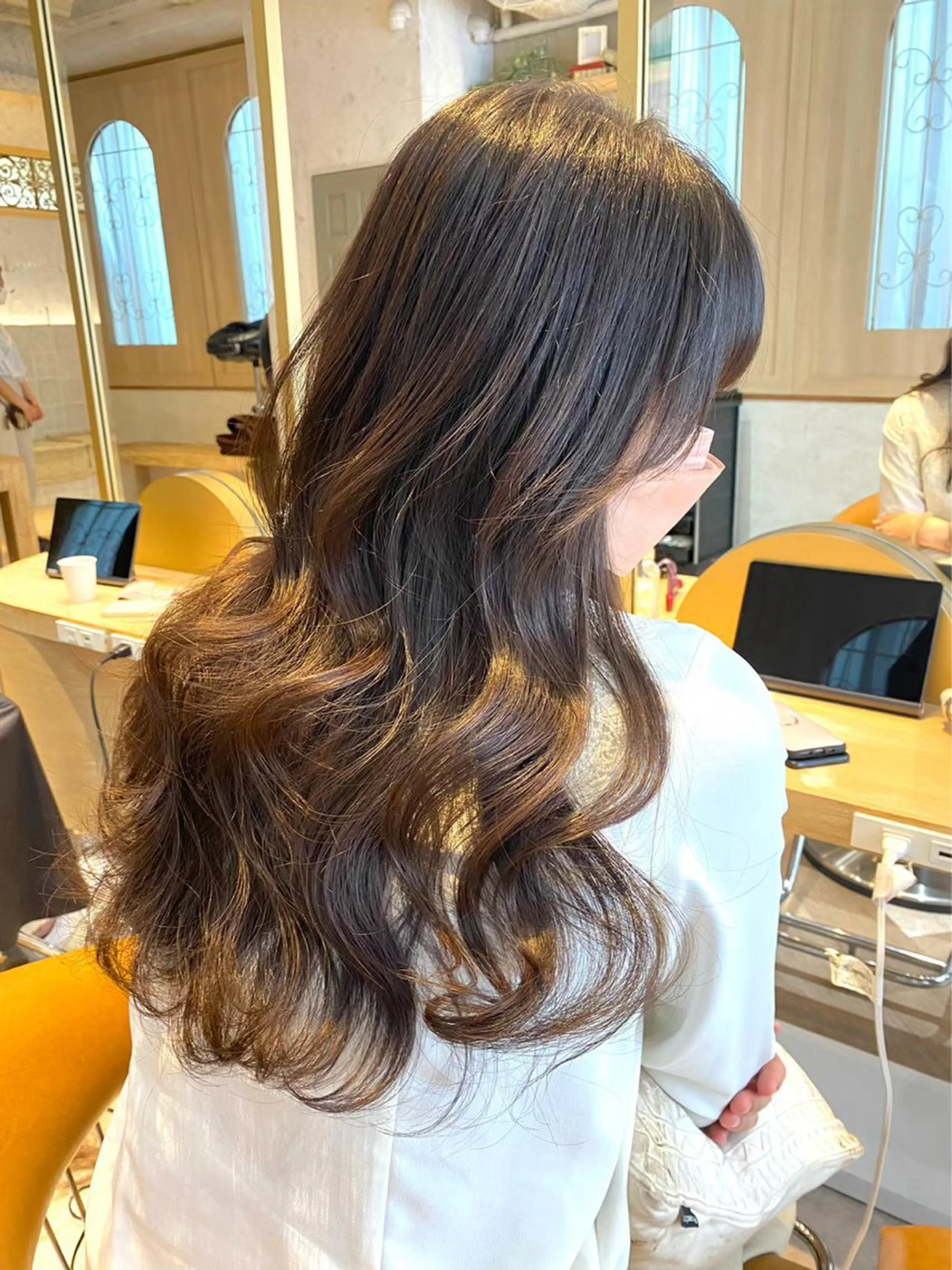 ロング ブリーチなし 透明感カラー/松沢のヘアスタイル