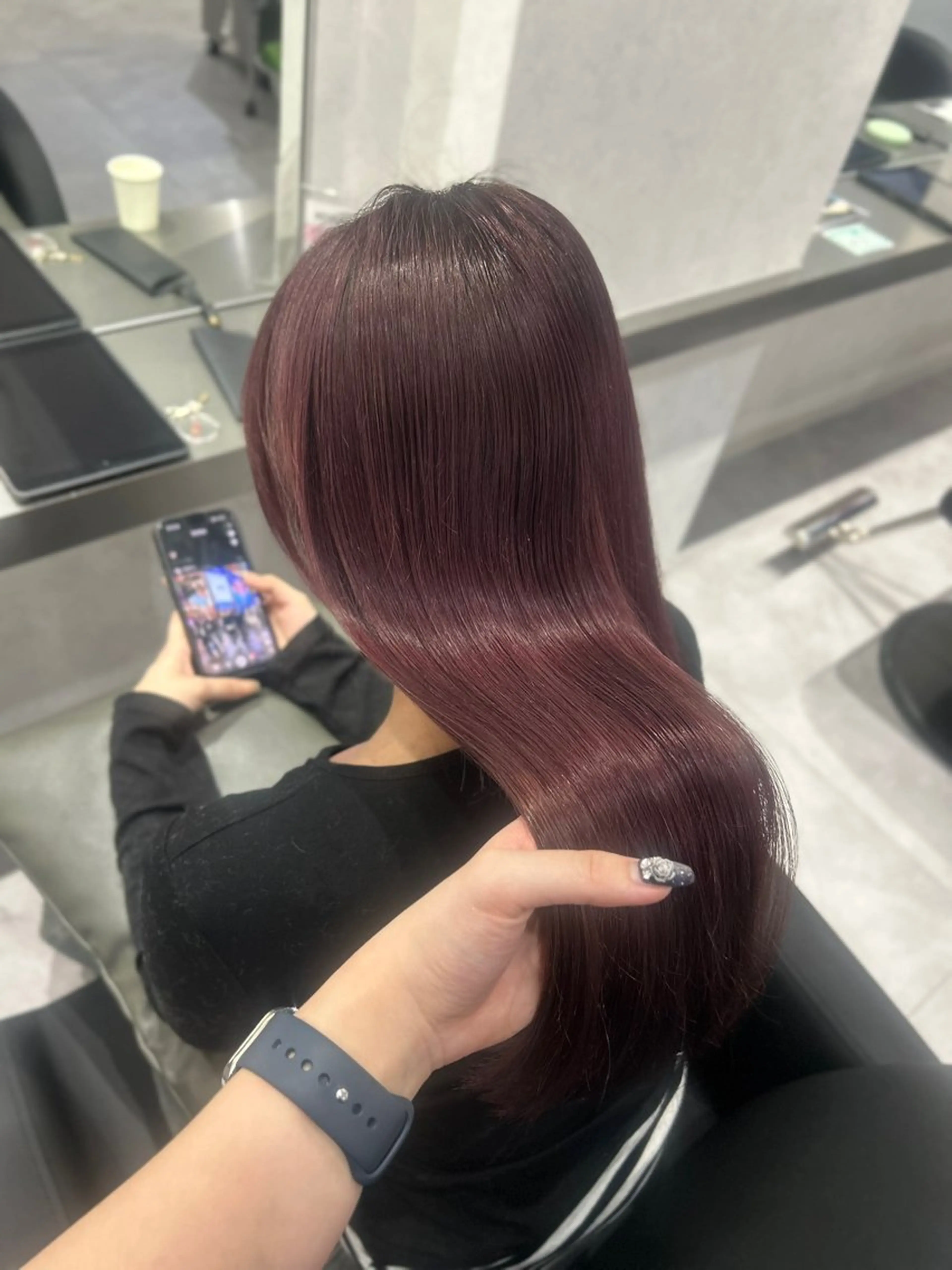 セミロング カラー カット ヘアカラー トリートメント 艶髪/レイヤー 🦋MIYUUのヘアスタイル