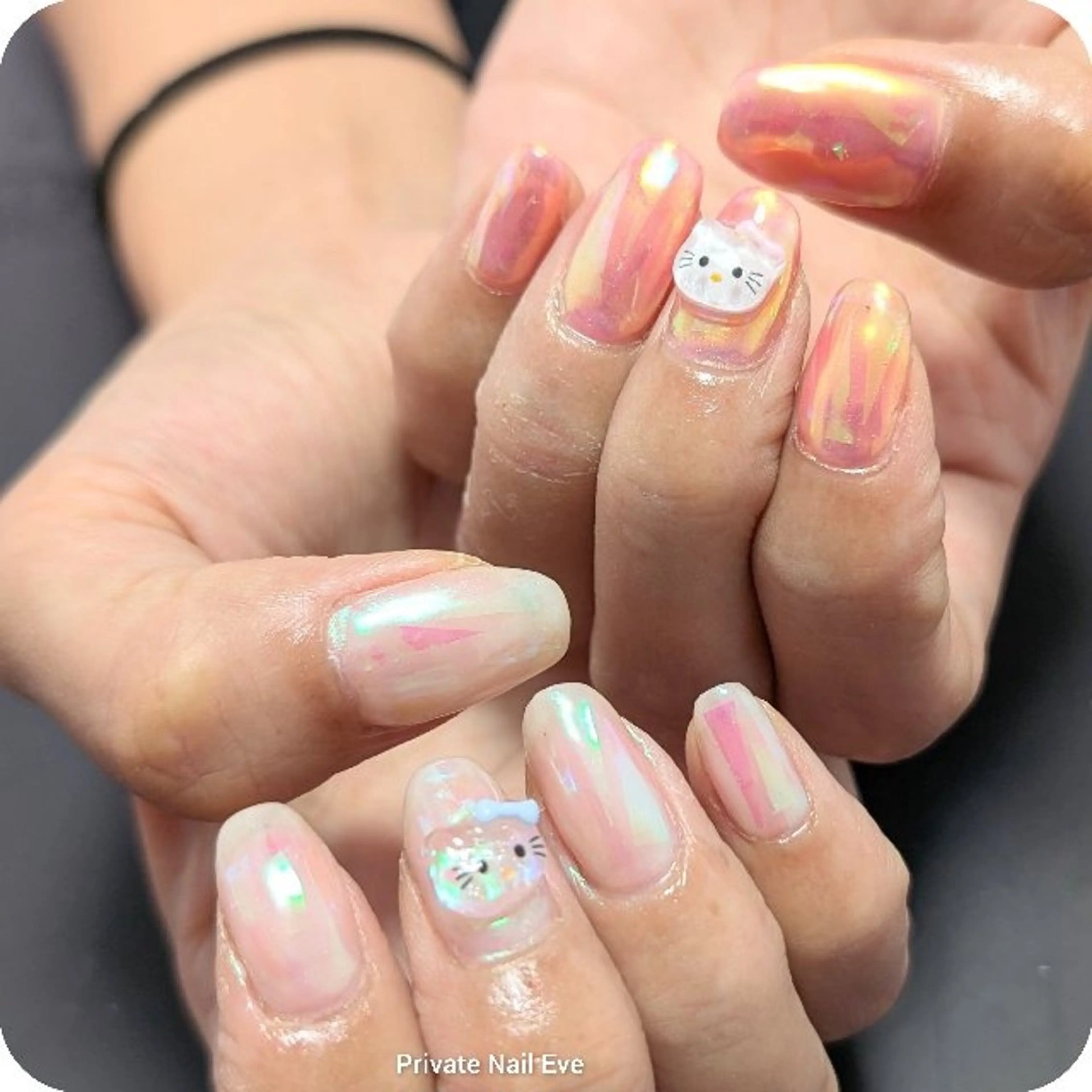 ネイル 氷ネイル・うるうるネイル 持ち込み ハンドネイル ネイル junkoのネイルデザイン