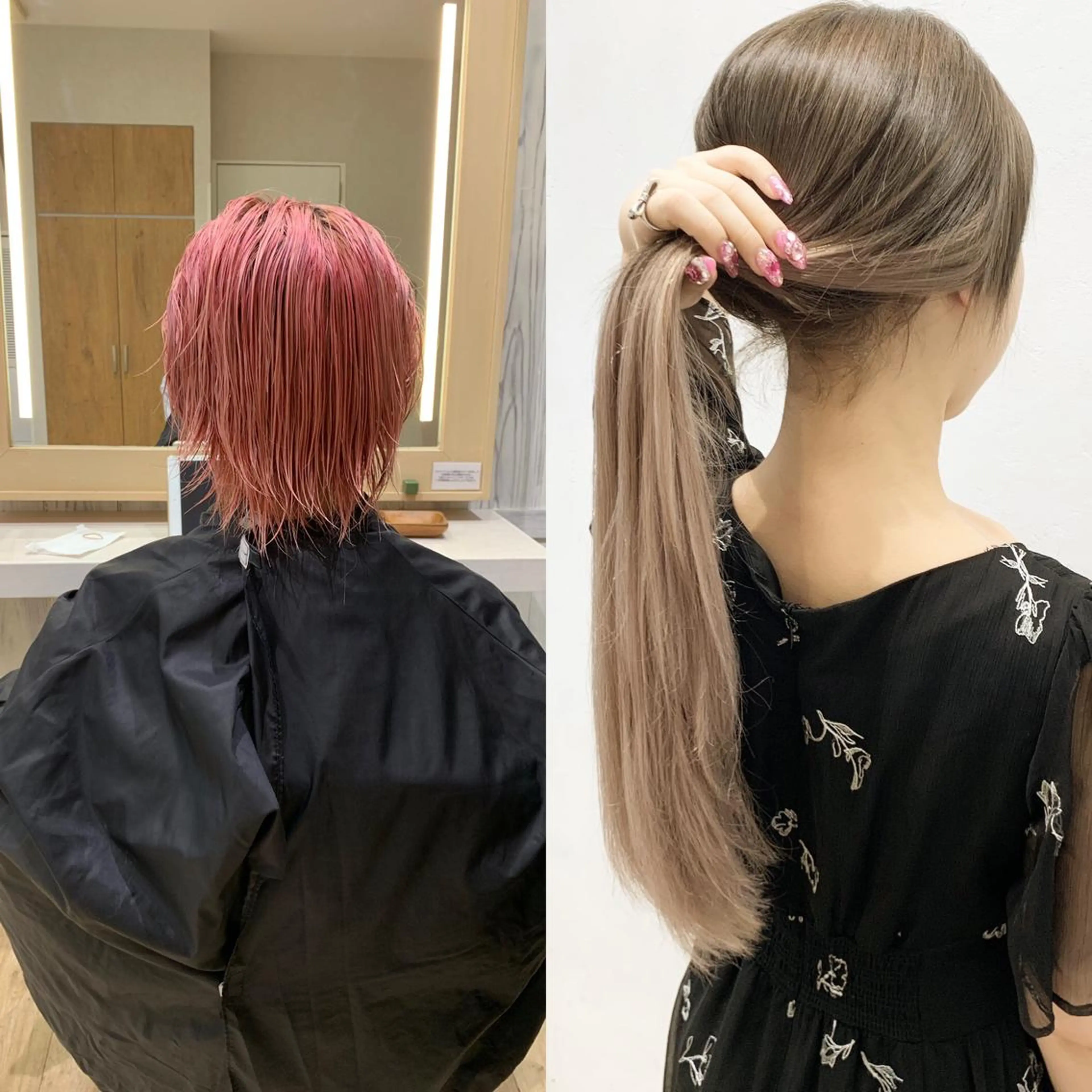 ロング カラー ヘアアレンジ シールエクステ エクステ ヘアカラー エクステ TATSUYA アートディレクターのヘアスタイル