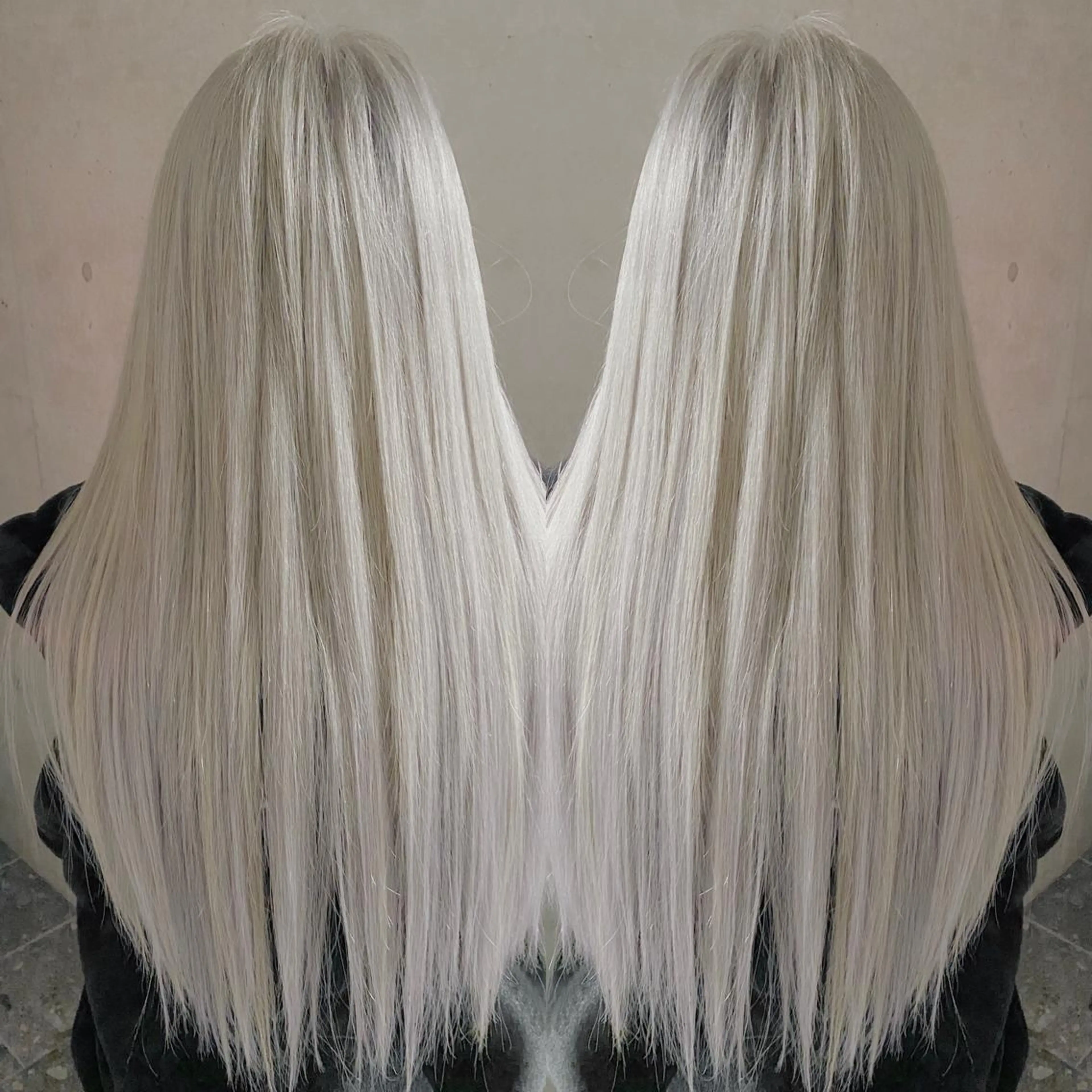 ロング シールエクステ ボブ エクステ ハイライト 髪質改善 カット ヘアカラー エクステ シール、 ハネエクステのヘアスタイル