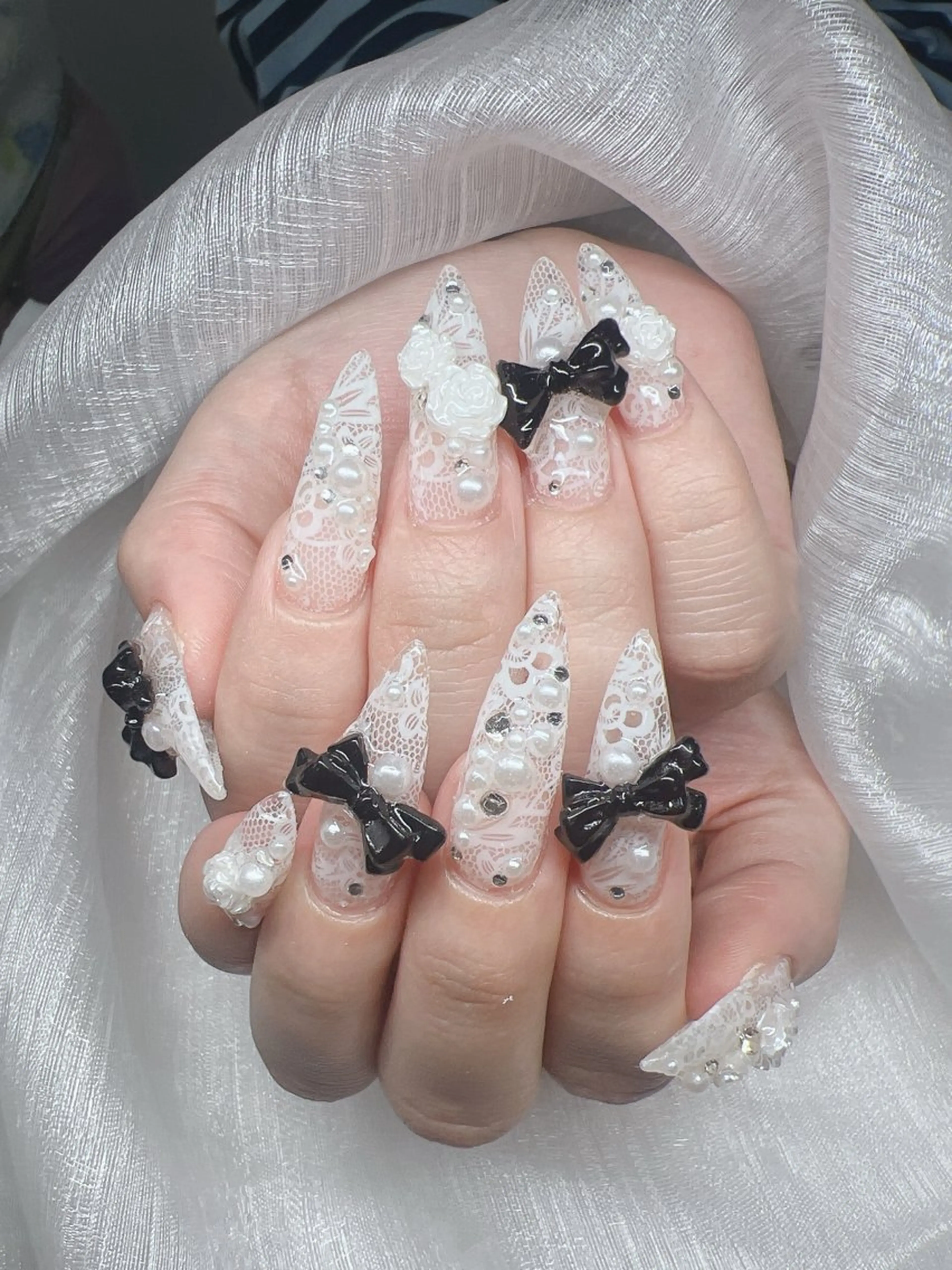 ネイル ハンドネイル Lee Nails チップ長さだし専門店のネイルデザイン