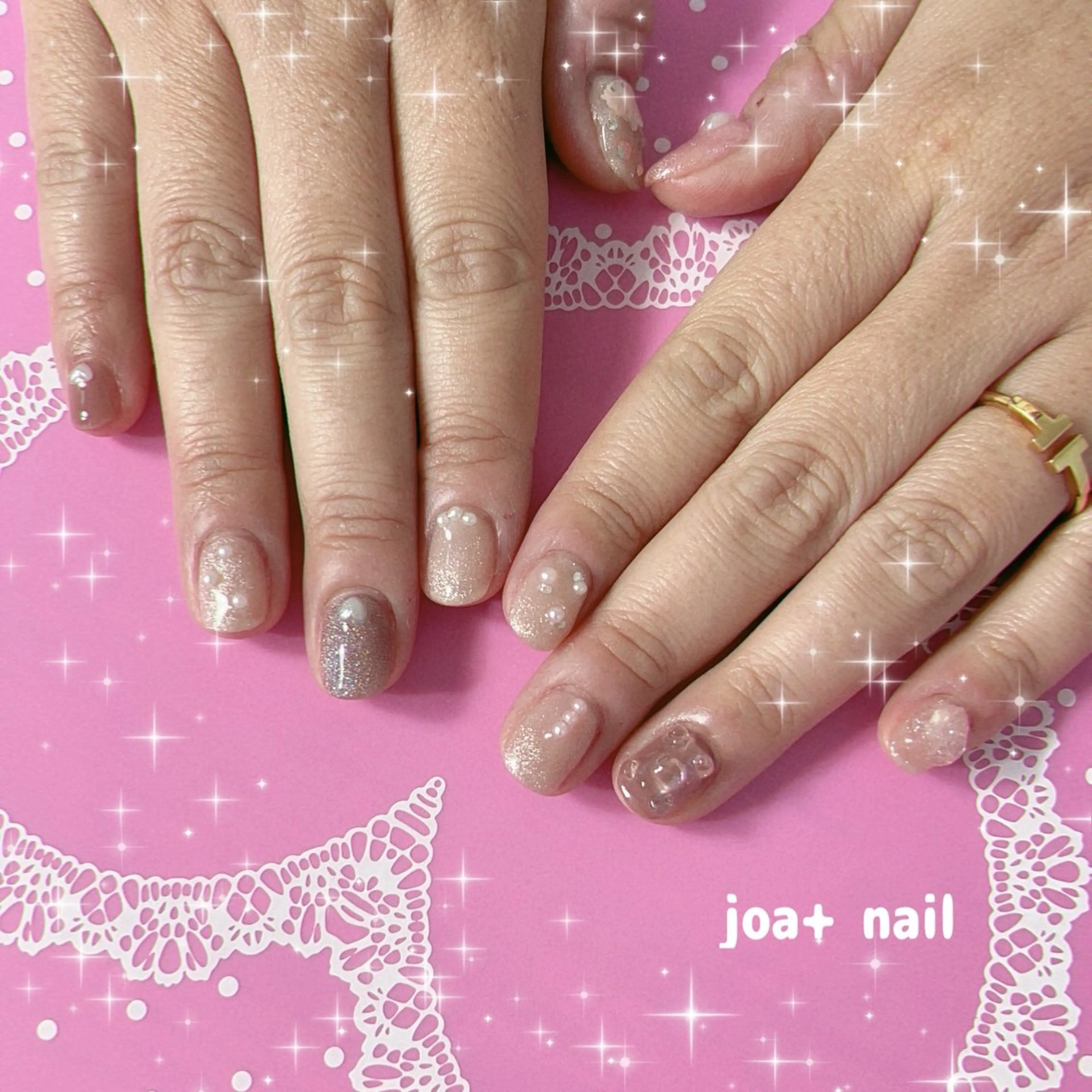 ショート うね 🎀のネイルデザイン