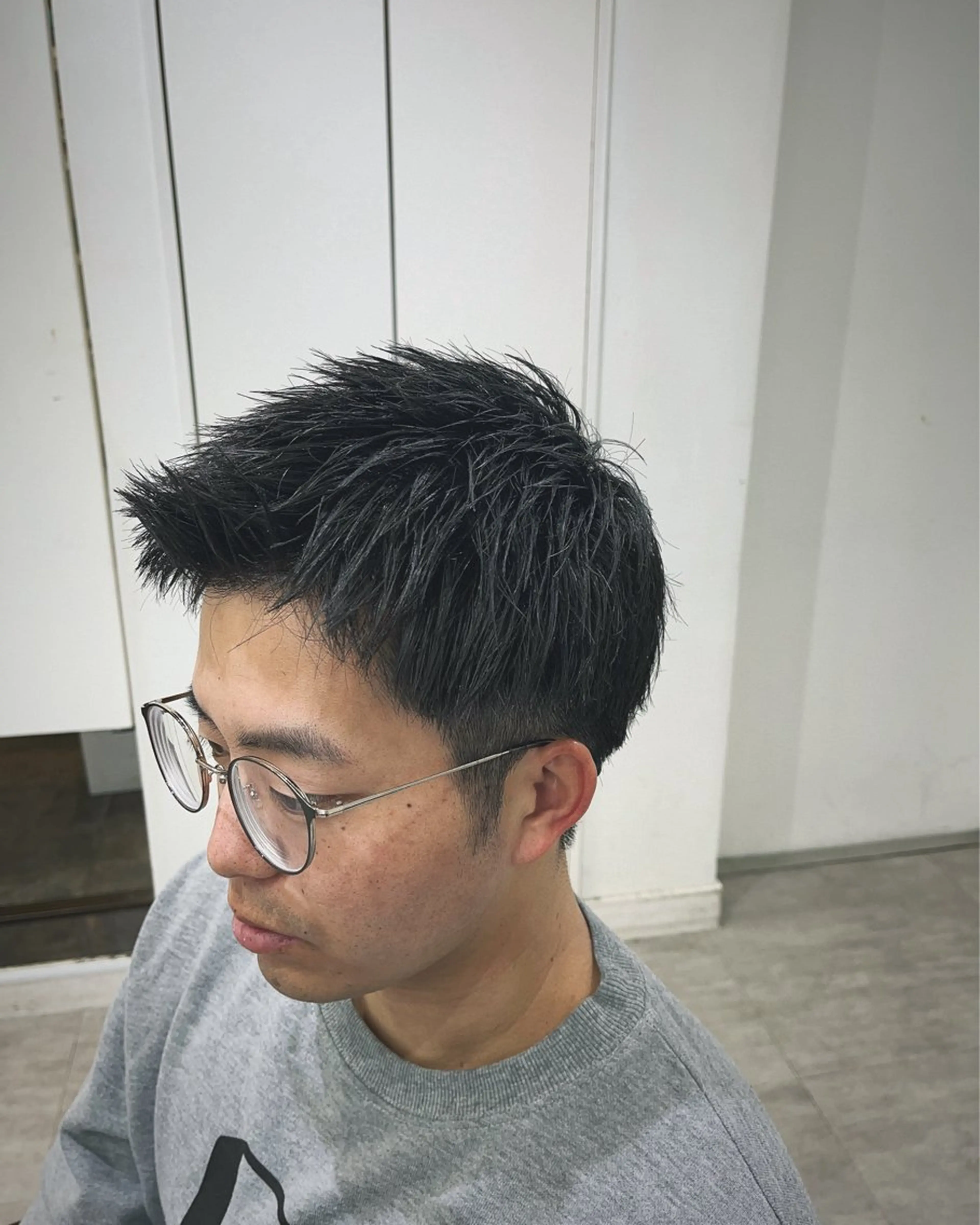 ショート メンズ カット トリートメント ヘアセット メンズショート美容師 💈高橋和真💈のヘアスタイル