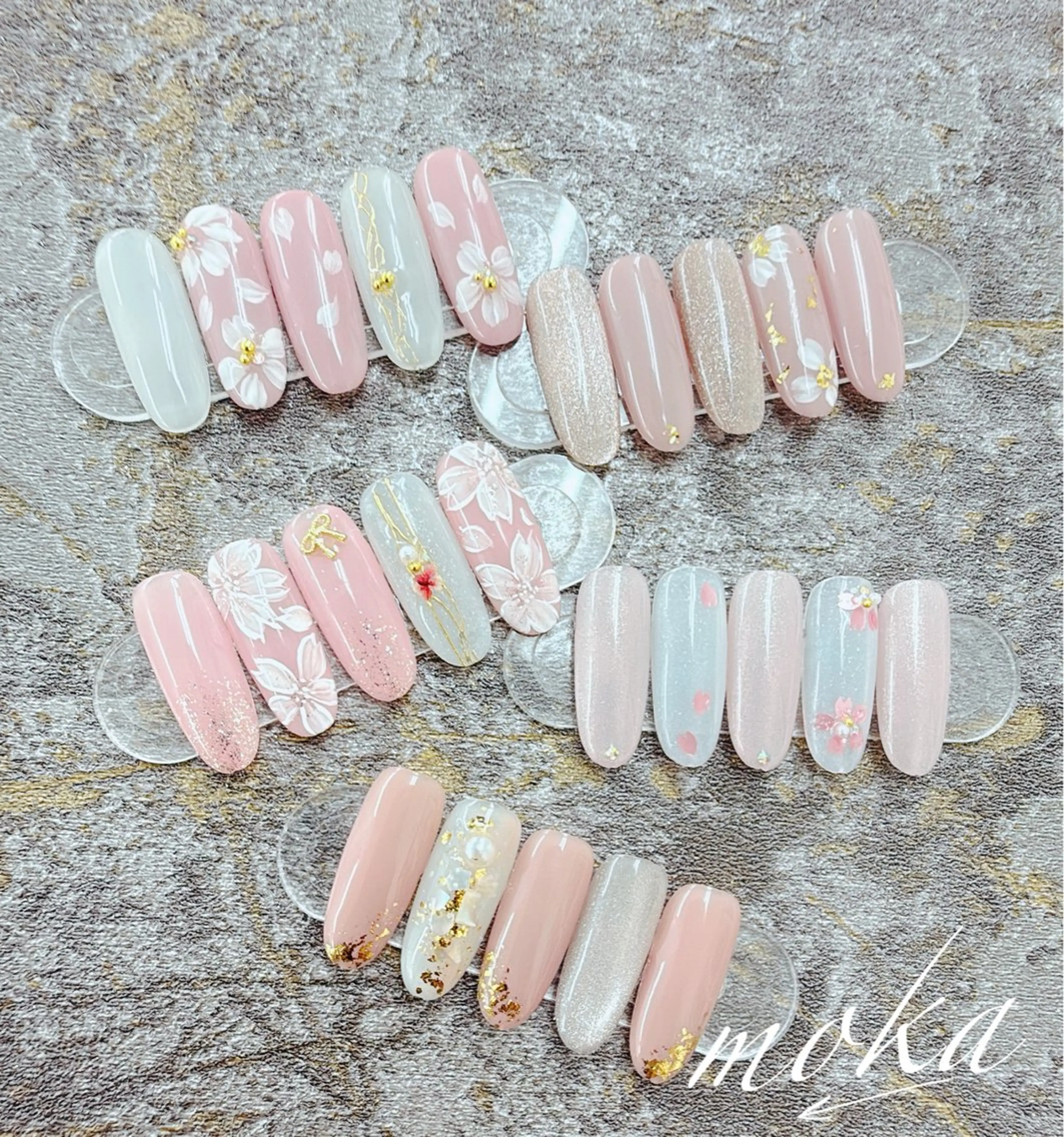 ネイル 胡蝶蘭レディースサロ ンNailMOKAのネイルデザイン