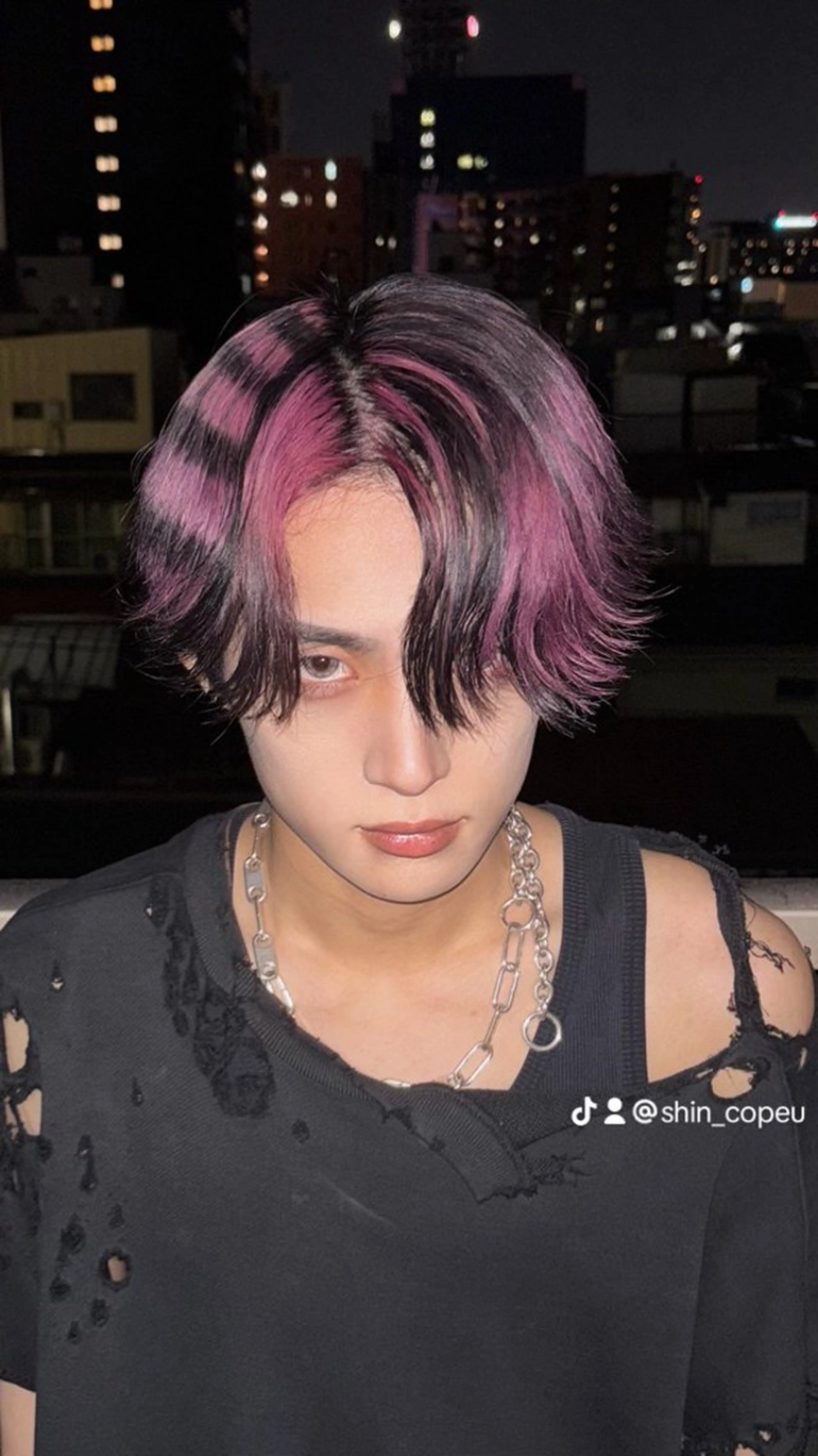 セミロング カラー ヘアカラー ホワイトカラー/梅田 ハイトーン/しんのヘアスタイル