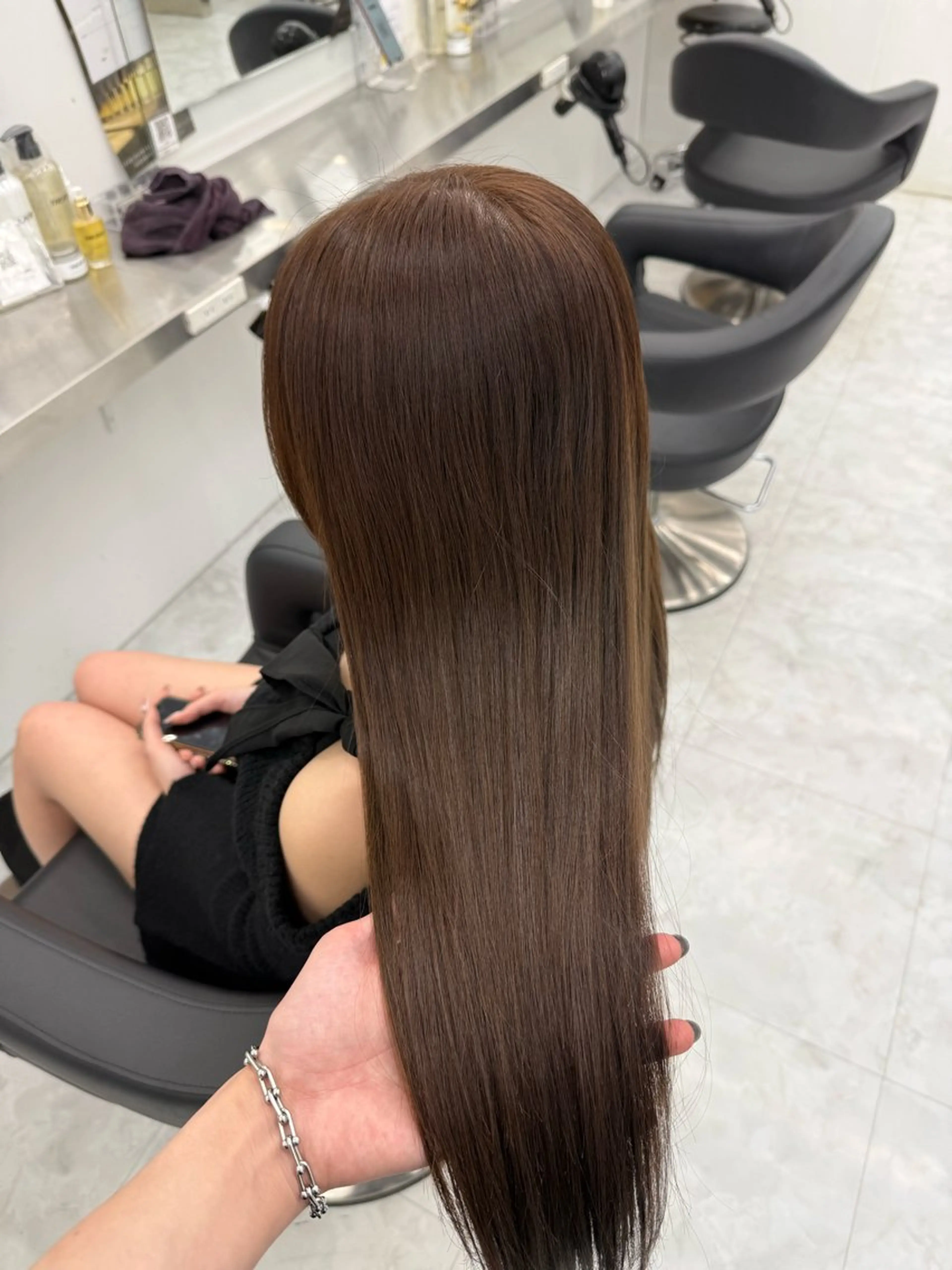 ロング カラー ヘアカラー トリートメント 中韓レイヤー/ ブラウン🤎はやとのヘアスタイル