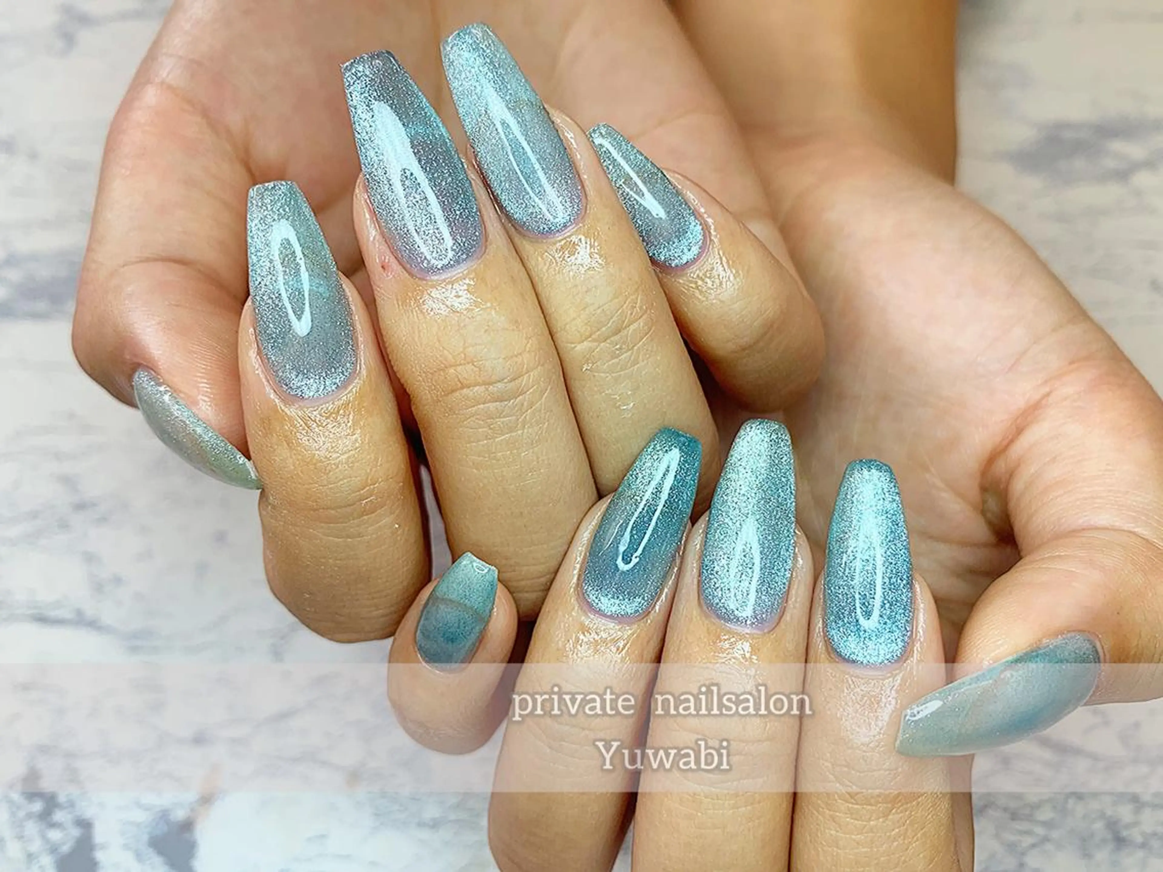 ネイル マグネットネイル ハンドネイル フットネイル Yuwabi Nail所属・Mimore ミモア 水戸のネイルデザイン