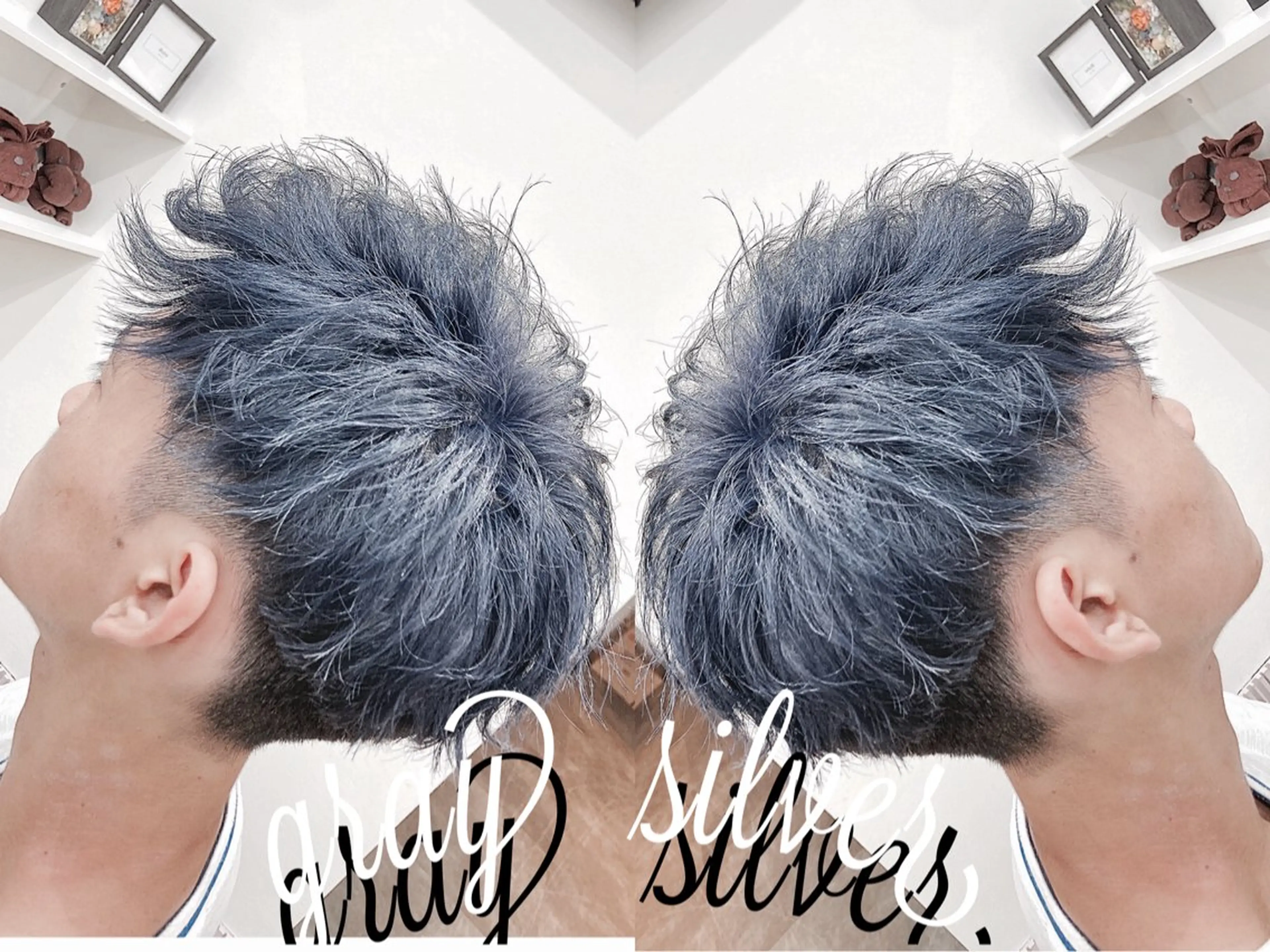 ショート カラー メンズ カット ヘアカラー トリートメント ❤️ハッシュカット× 髪質改善❤️カイトのヘアスタイル