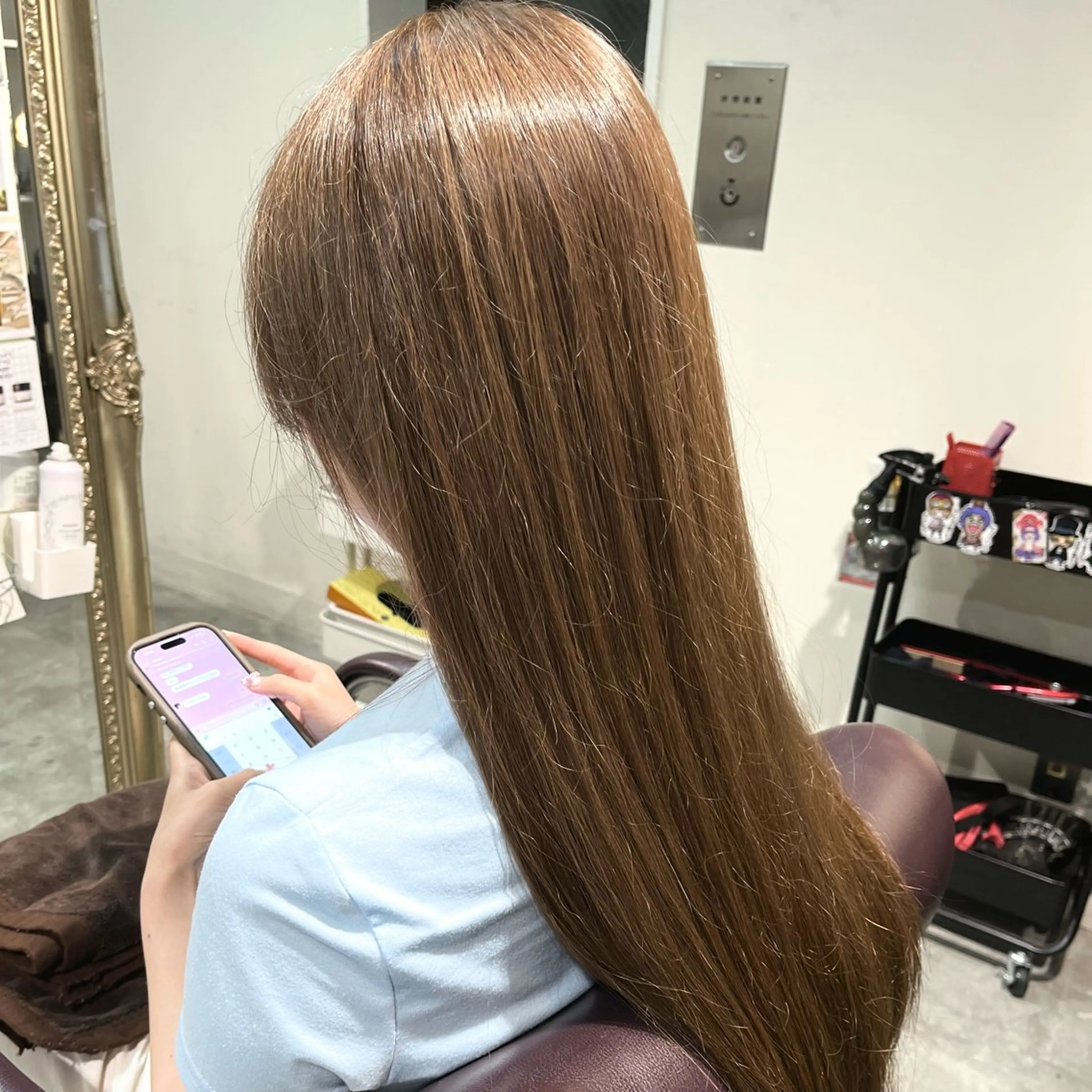 ロング カラー フェザーパーマ🌙 毛流れ yuzukiのヘアスタイル