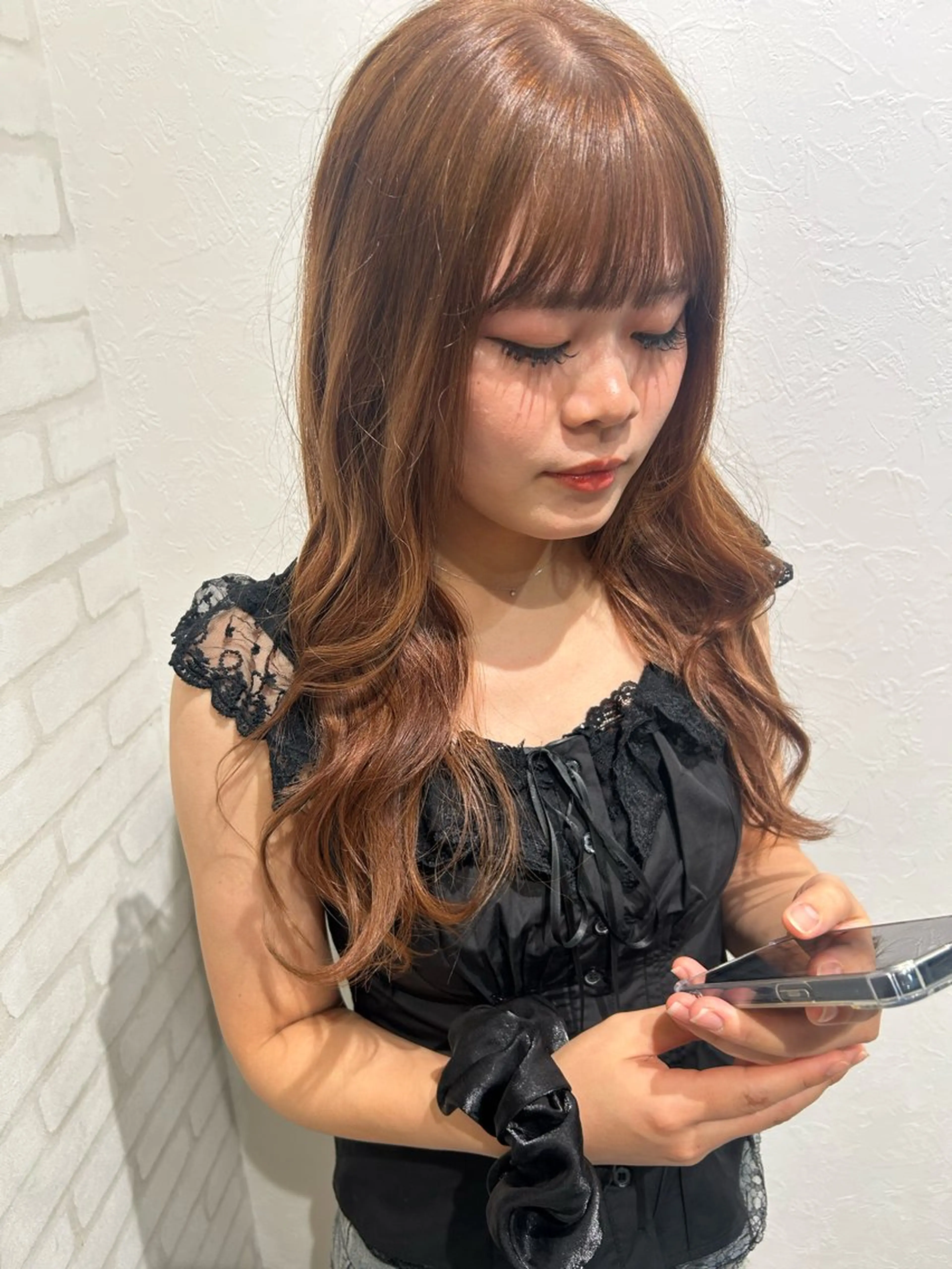 ロング ヘアカラー トリートメント 川島 捺のヘアスタイル