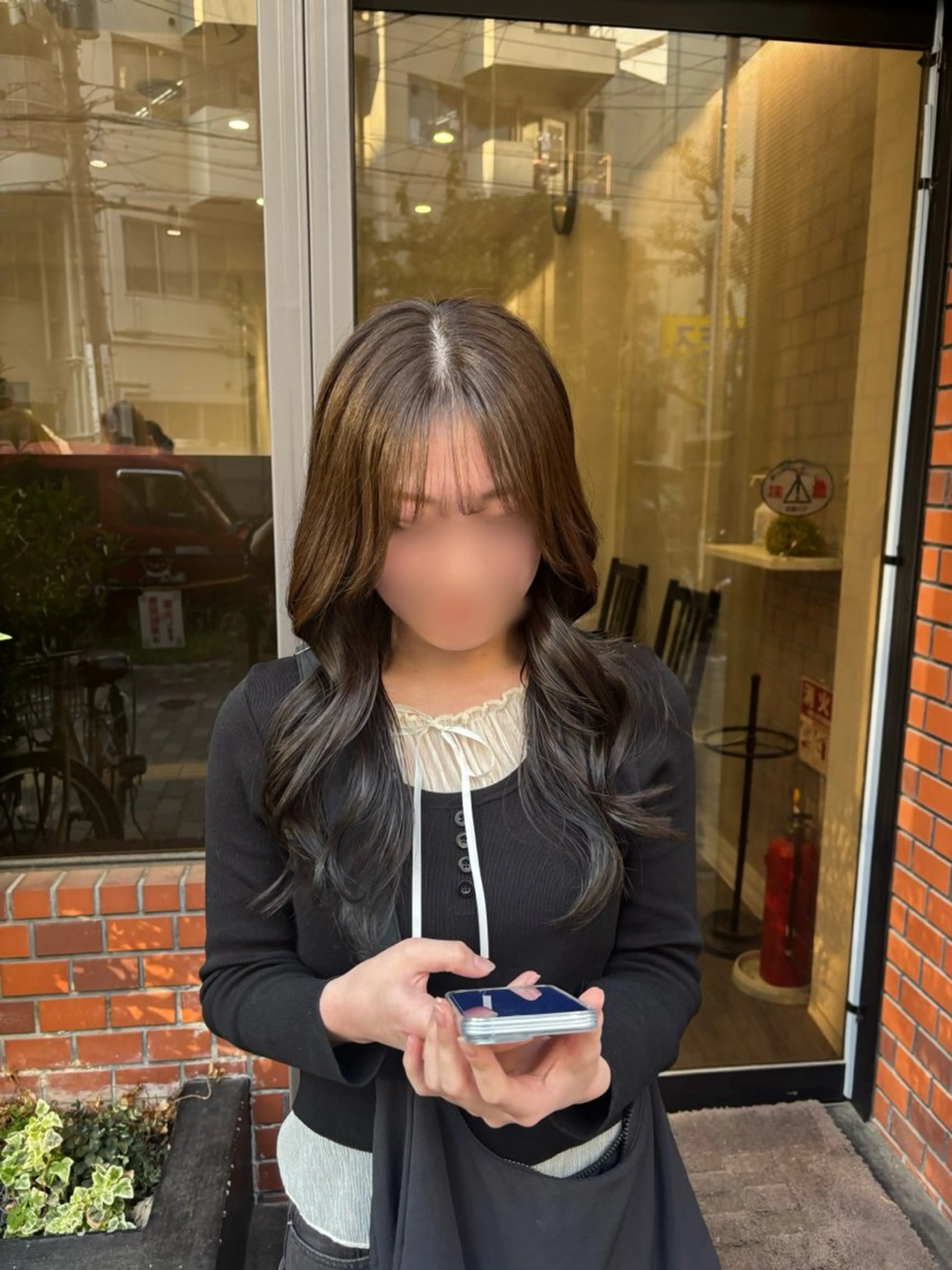 セミロング カラー カット ヘアカラー トリートメント cocotte宜喜 弘希のヘアスタイル