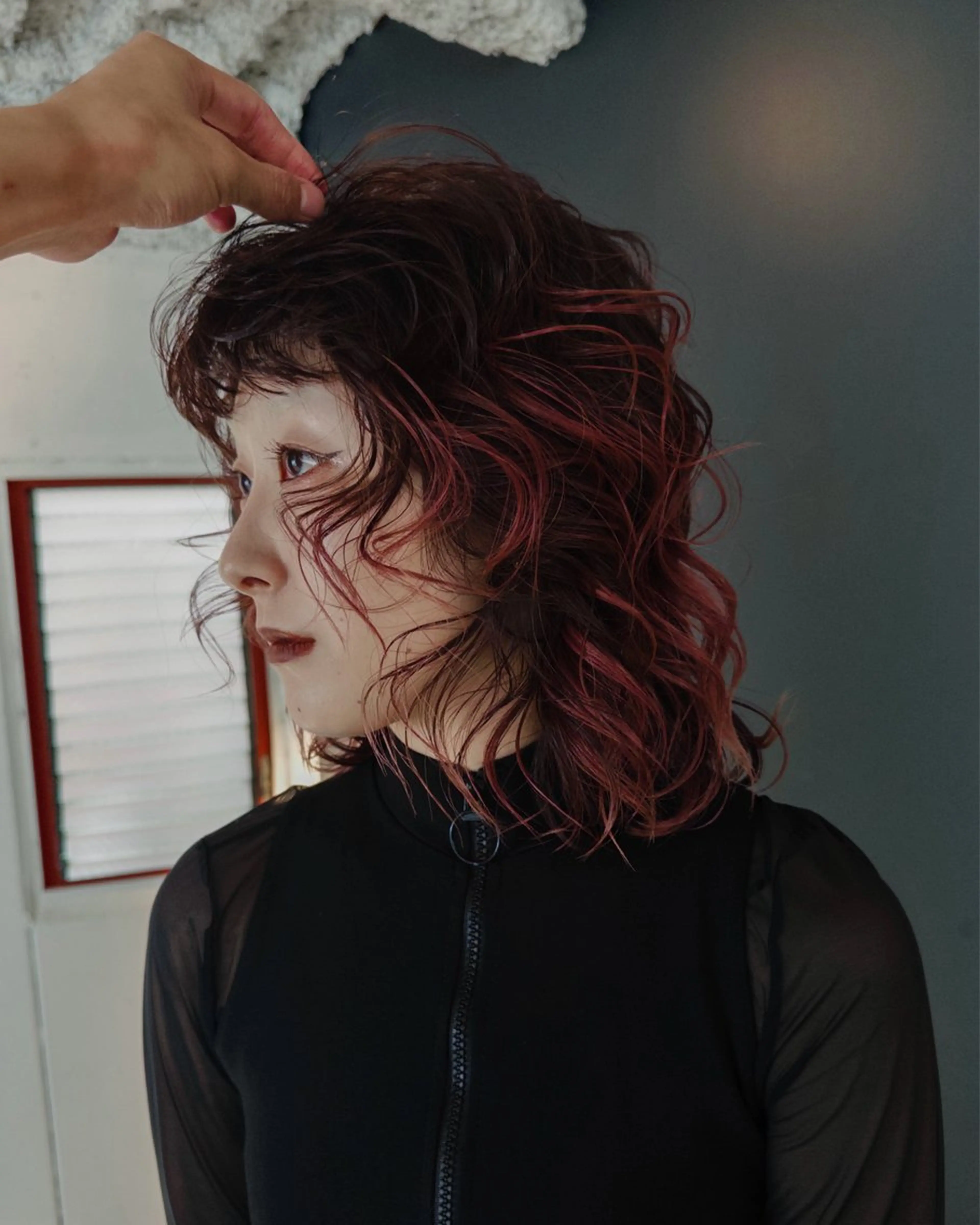 ミディアム カラー カット ヘアカラー レイヤー/パーマ /ウルフ/nabeのヘアスタイル