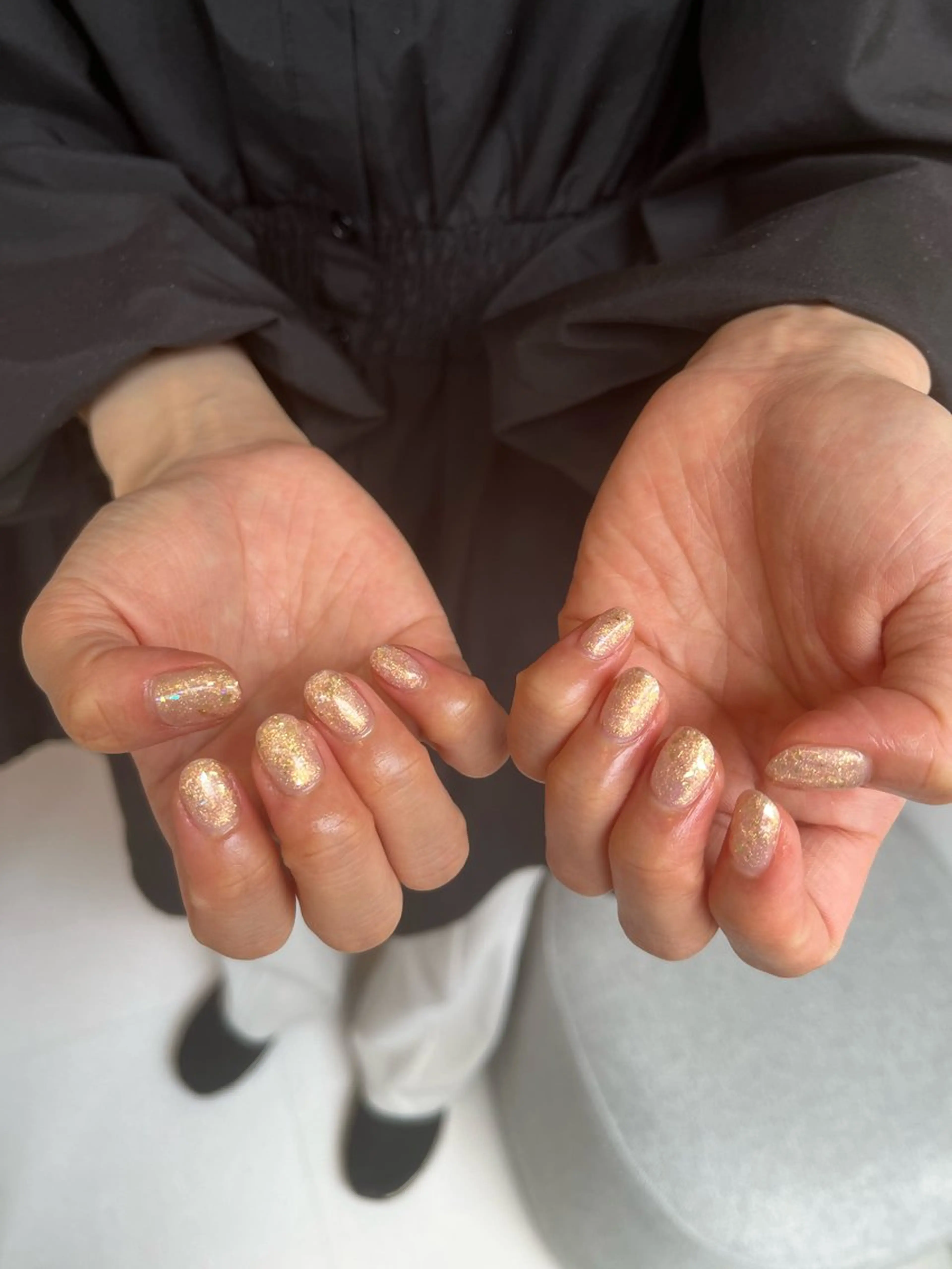 ネイル ラメ(グリッター) ワンカラーネイル DEE  nail ayameのネイルデザイン