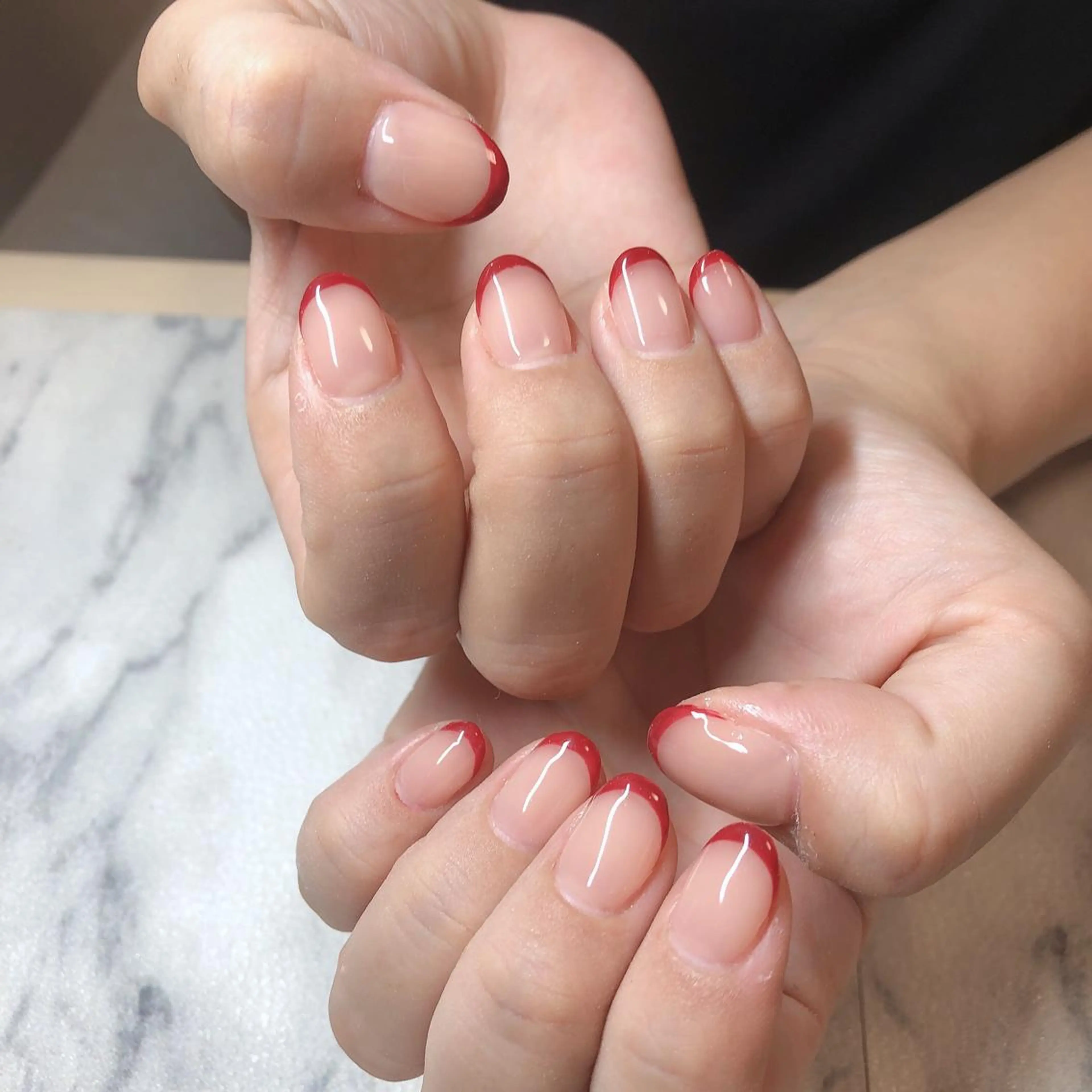 ネイル フレンチネイル 結城 怜菜のネイルデザイン