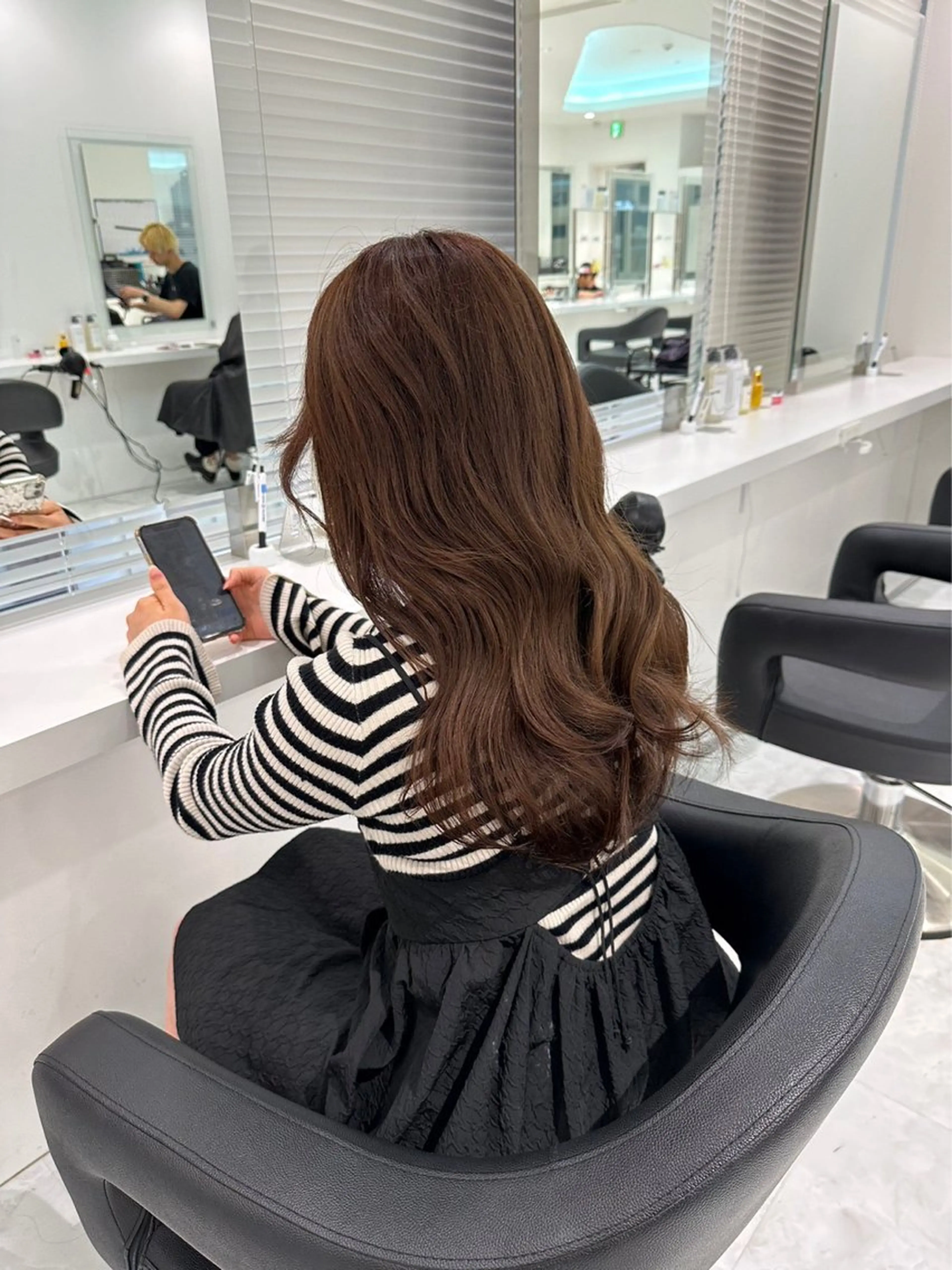 ロング カラー ブラウンカラー モカブラウン 垢抜けハイトーン☀／ 笑顔の美容師／しゅんのヘアスタイル