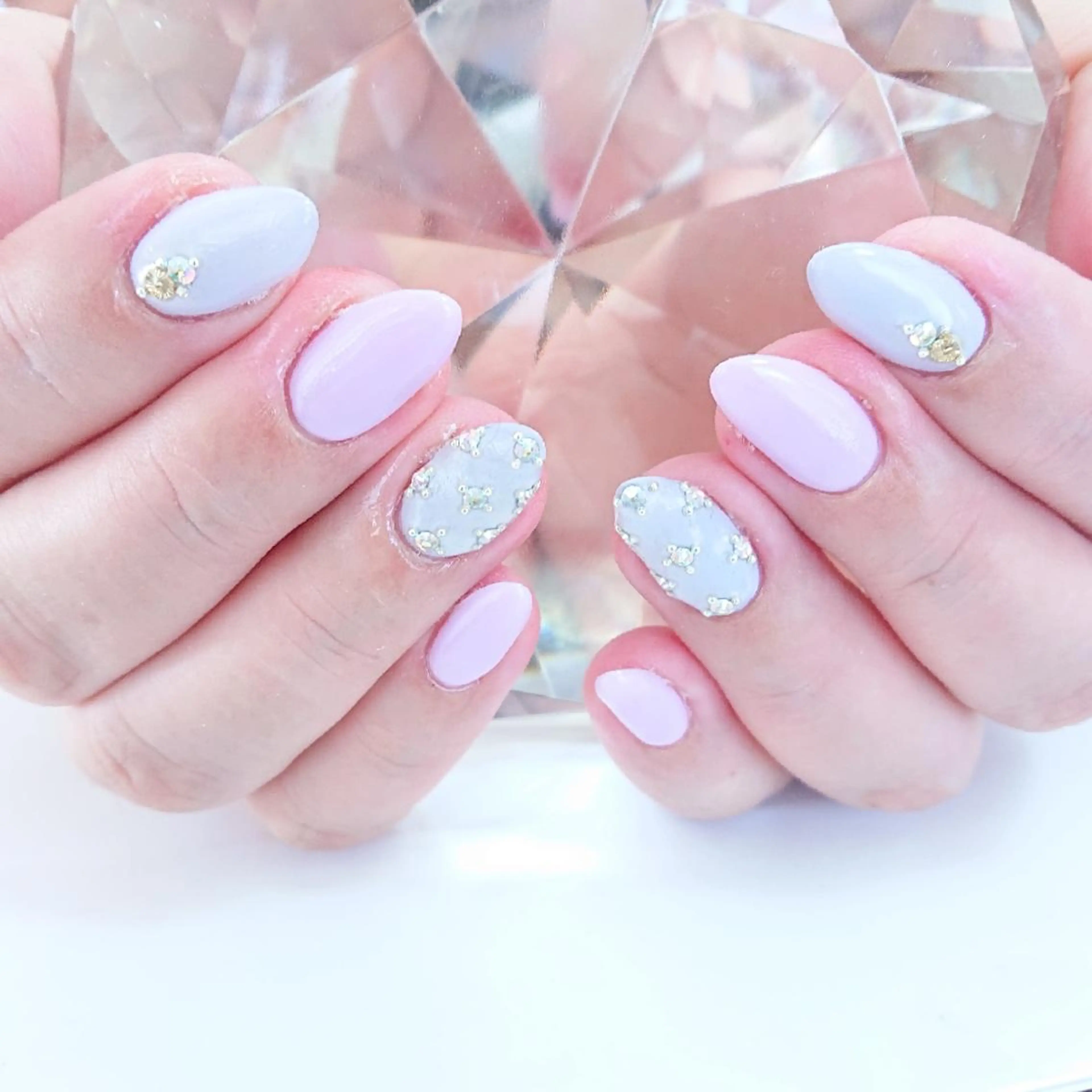 ネイル ピンク パープル 春ネイル Coco Girlsのネイルデザイン