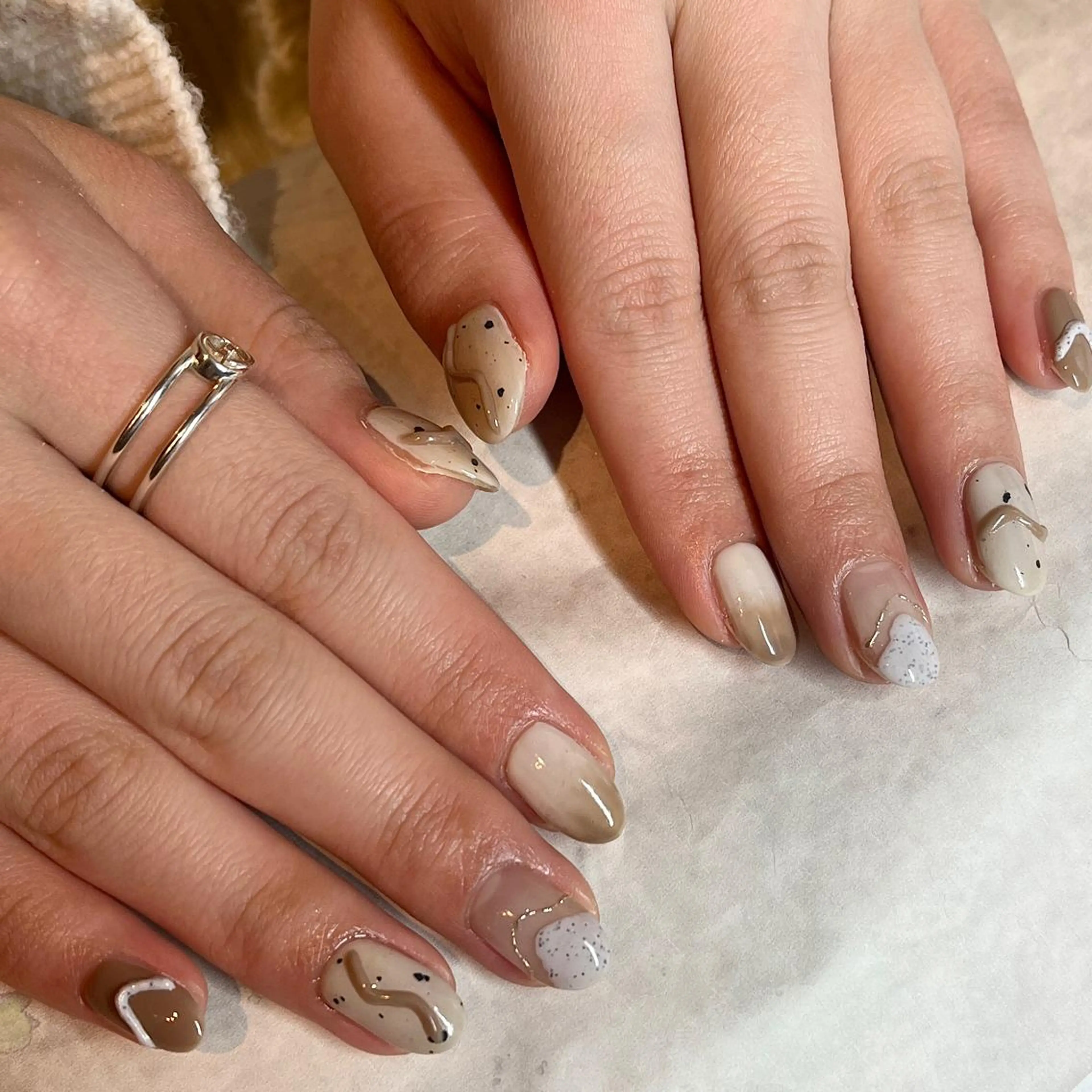 ネイル ジェルネイル フリーランス¨̮⃝ ネイリストOKADAのネイルデザイン