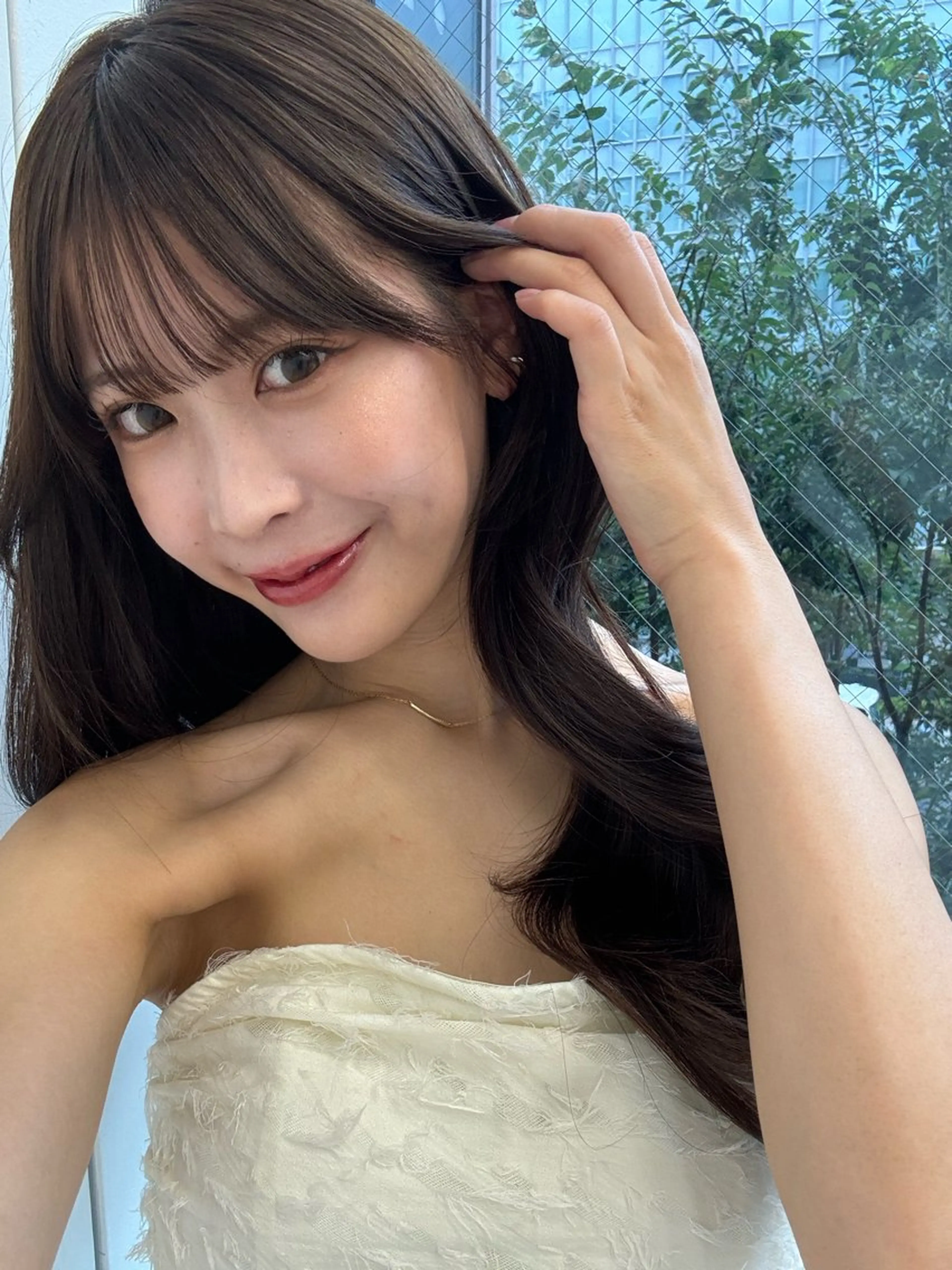 セミロング 映える顔まわり/前髪 特化 💗 ユキマのヘアスタイル