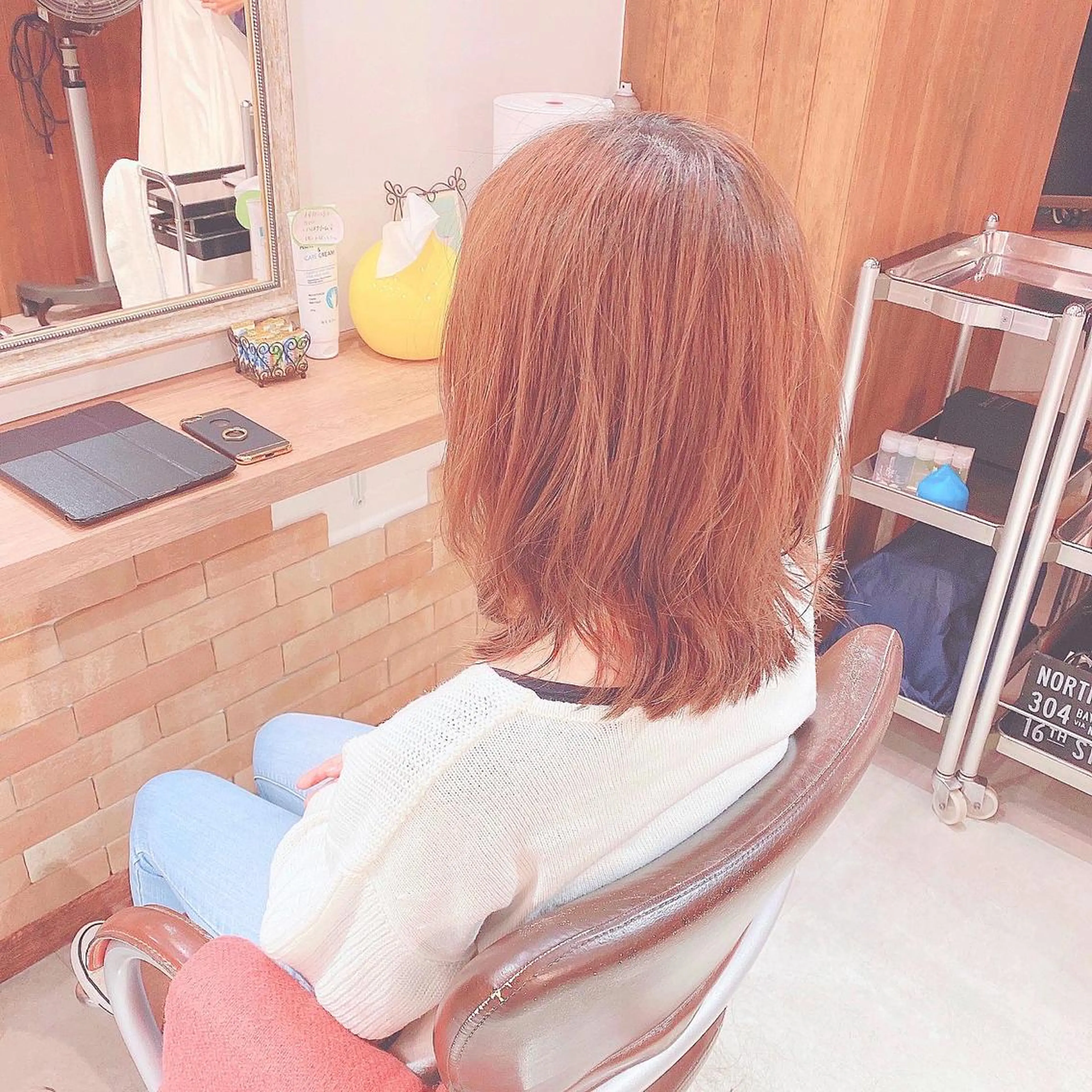 ミディアム パーマ ミディアムレイヤー ミディアムパーマ レイヤーカット SALOWIN 池袋Suite店所属・髪質改善特化 安東駿介のヘアスタイル