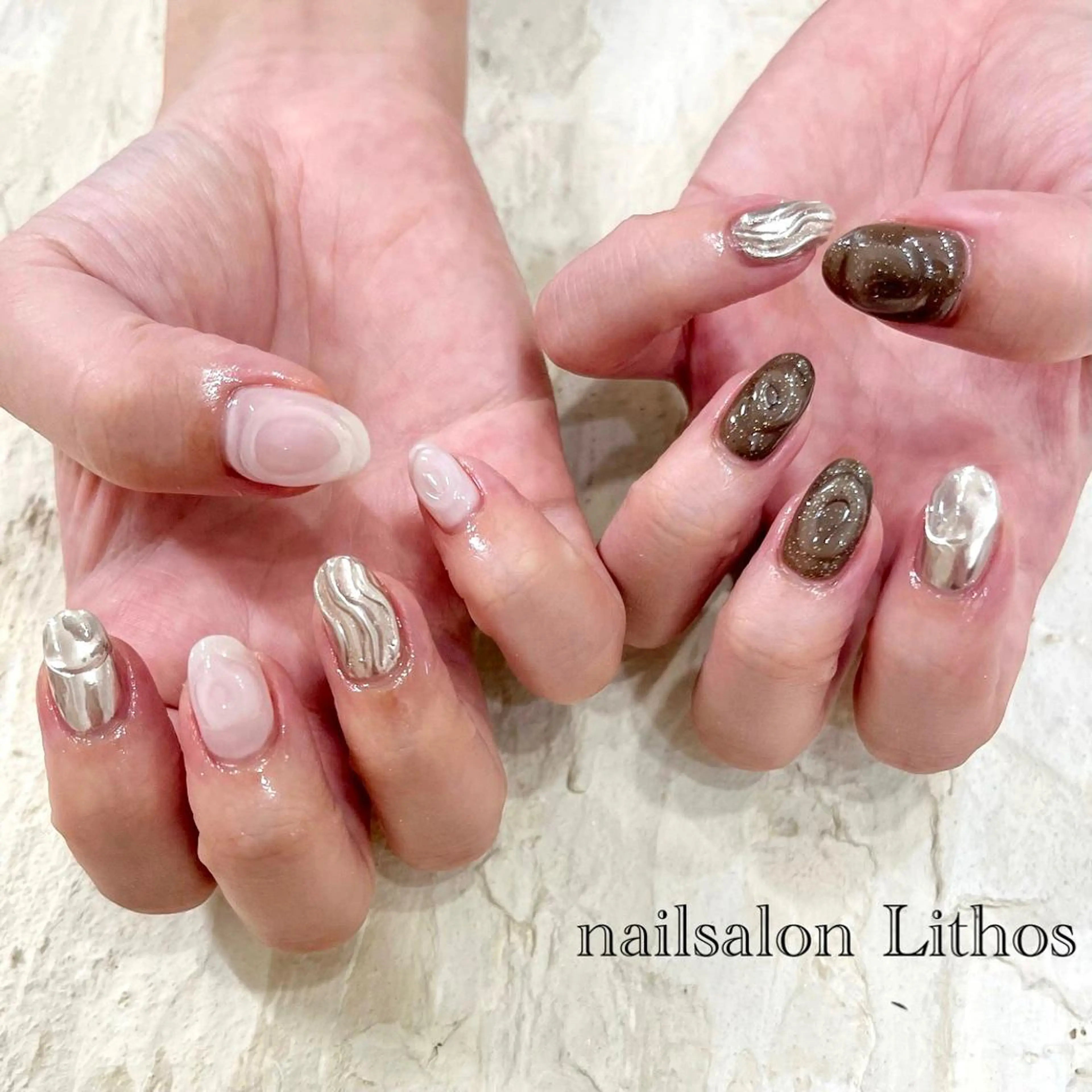 ネイル ハンドネイル nailsalon Lithos所属・nailsalon Recontreのネイルデザイン