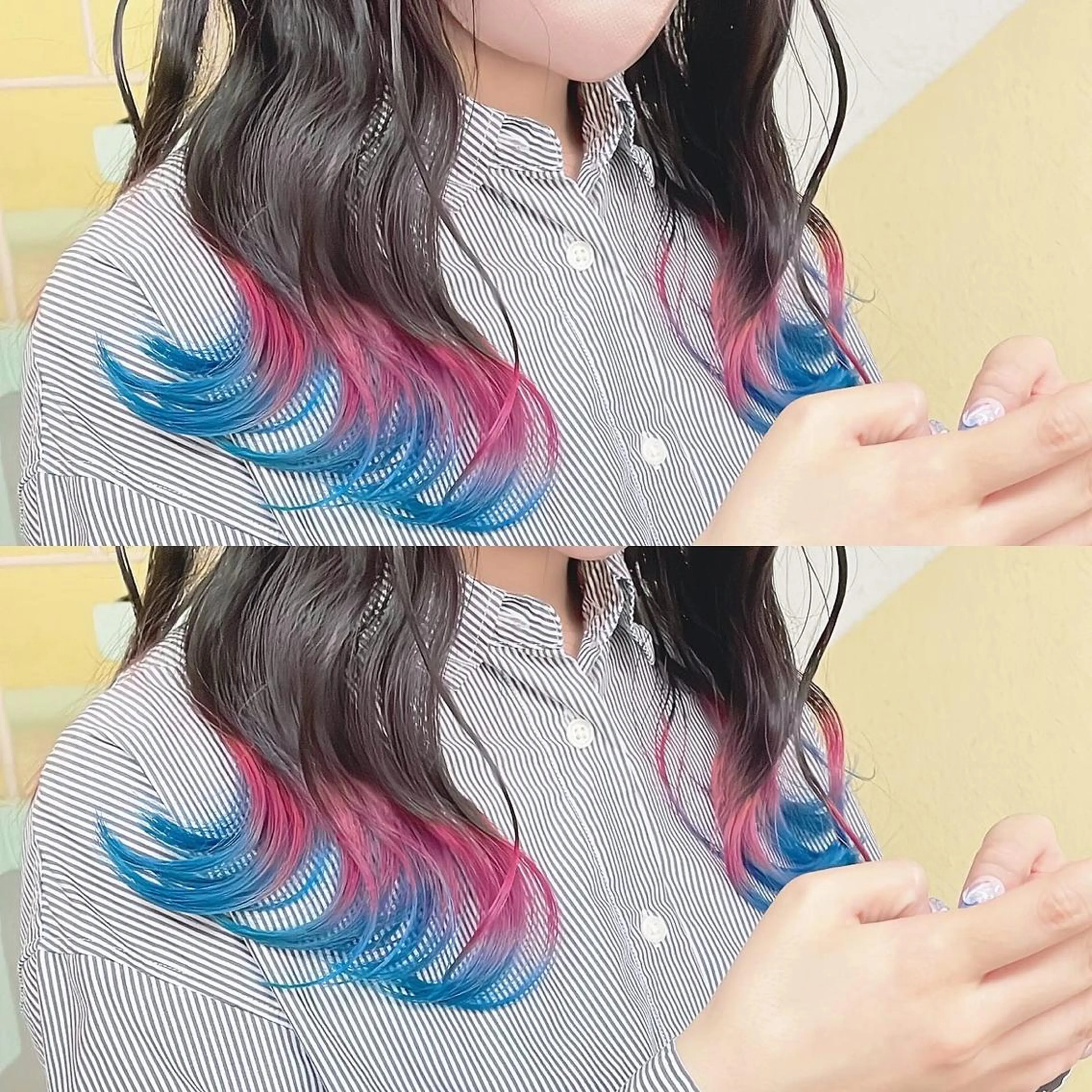 カラー ヘアカラー トリートメント 渋谷:インナーカラー ／🍒エリカ🍒のヘアスタイル