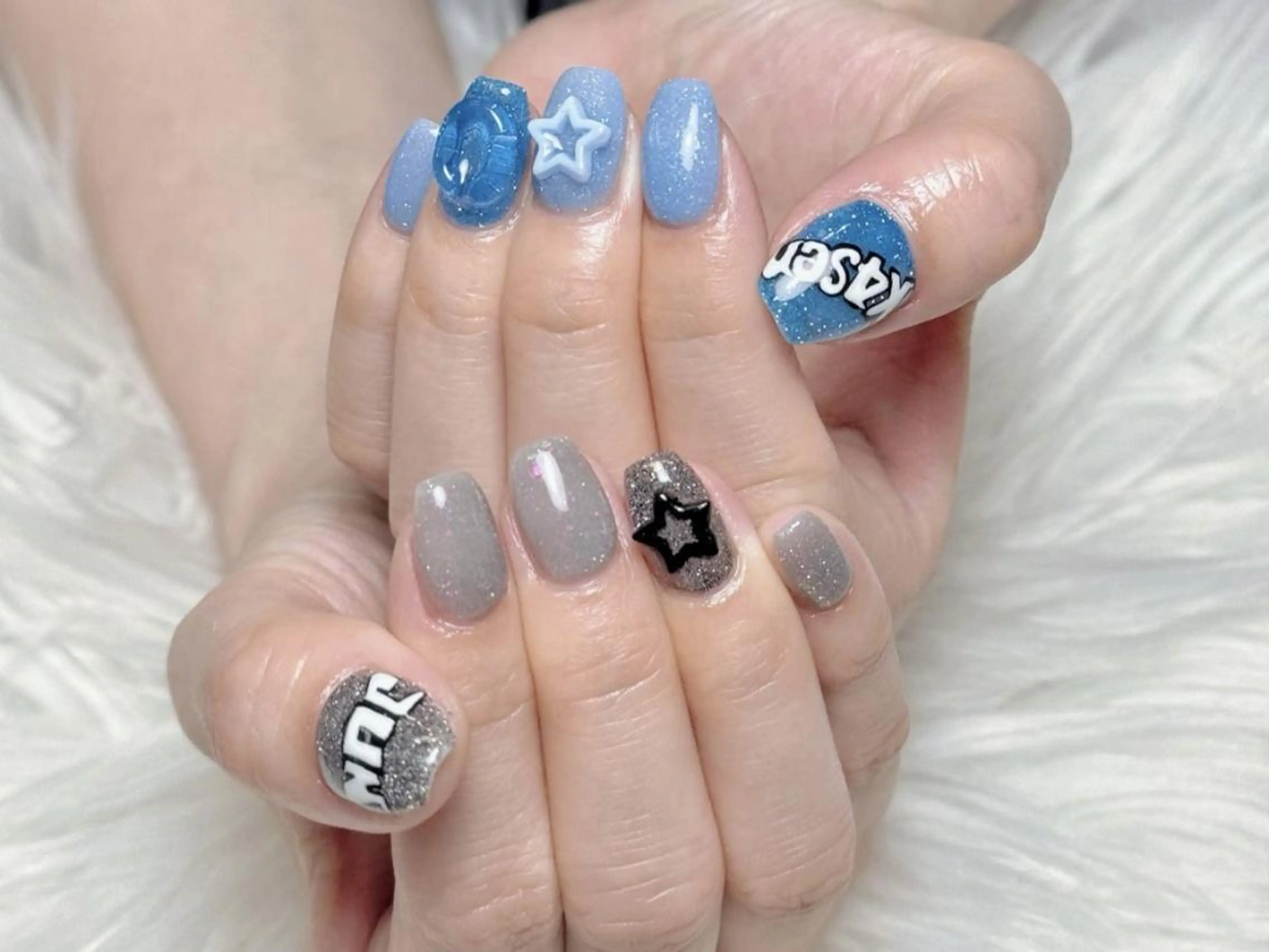 【パラジェル込み】6本シンプル持ち込みデザインコース（メンズ予約可）¥6800の写真