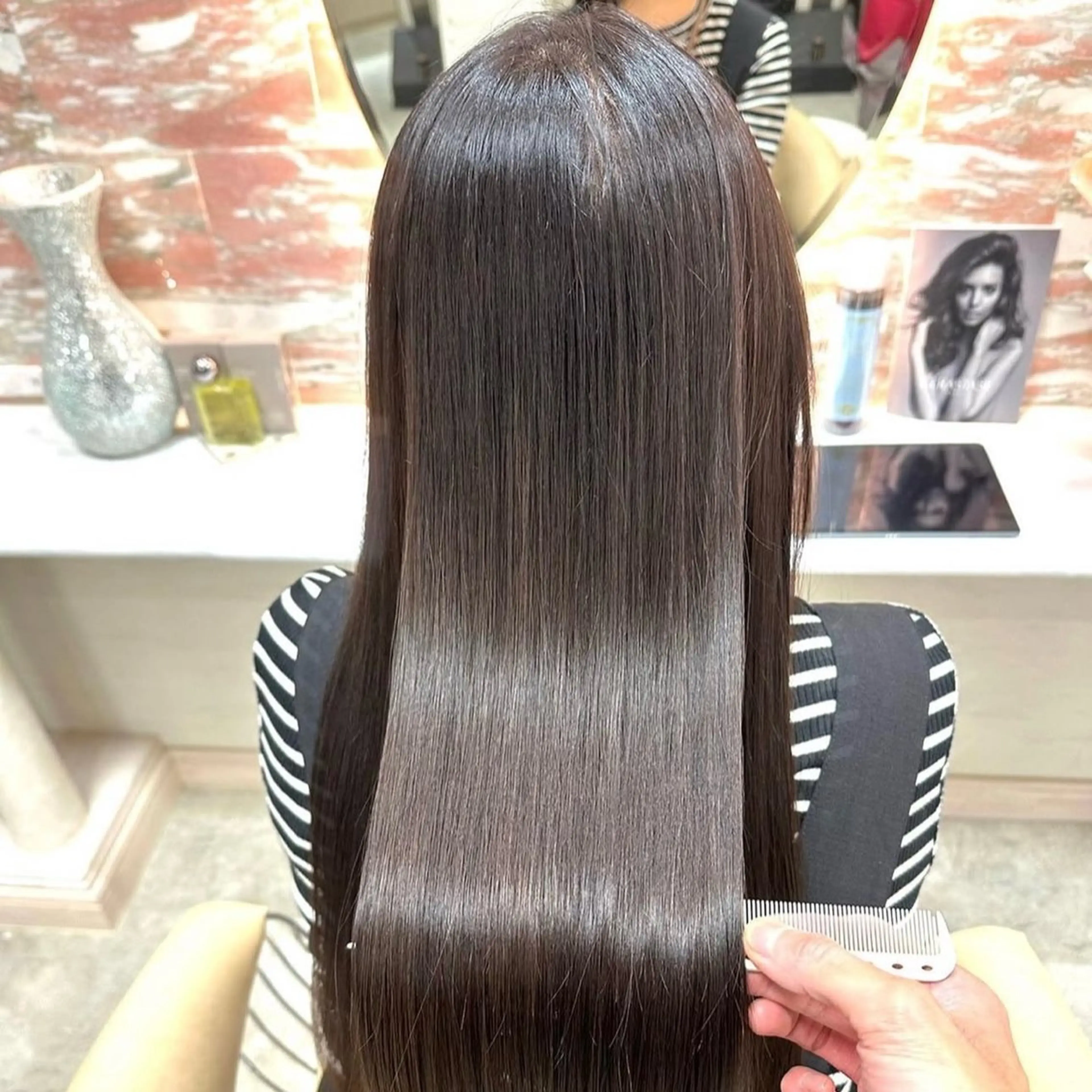 ロング パーマ 髪質改善 縮毛矯正 ストレートパーマ 鈴木 太玖馬のヘアスタイル